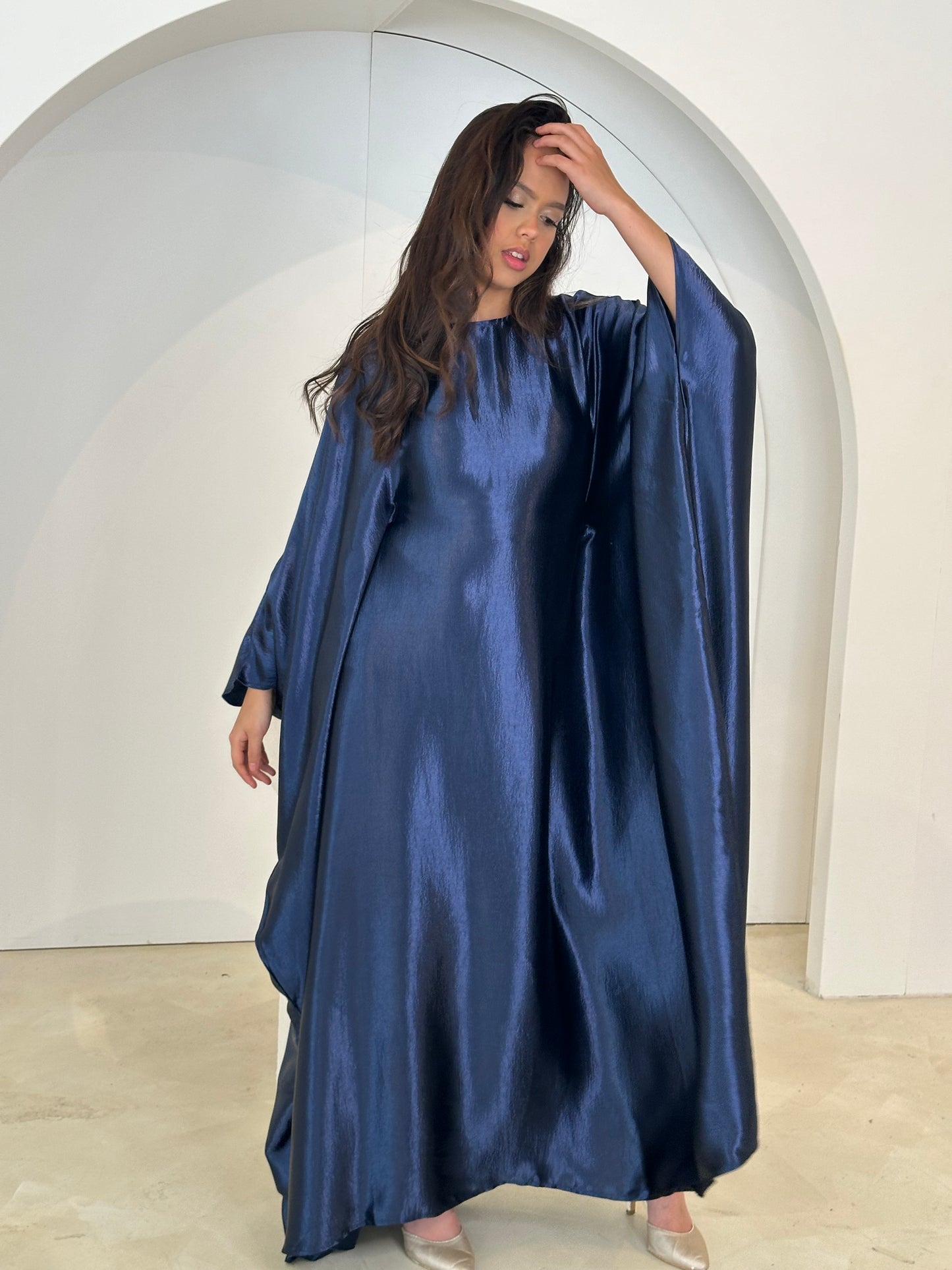 Sophia Butterfly Abaya- Navy