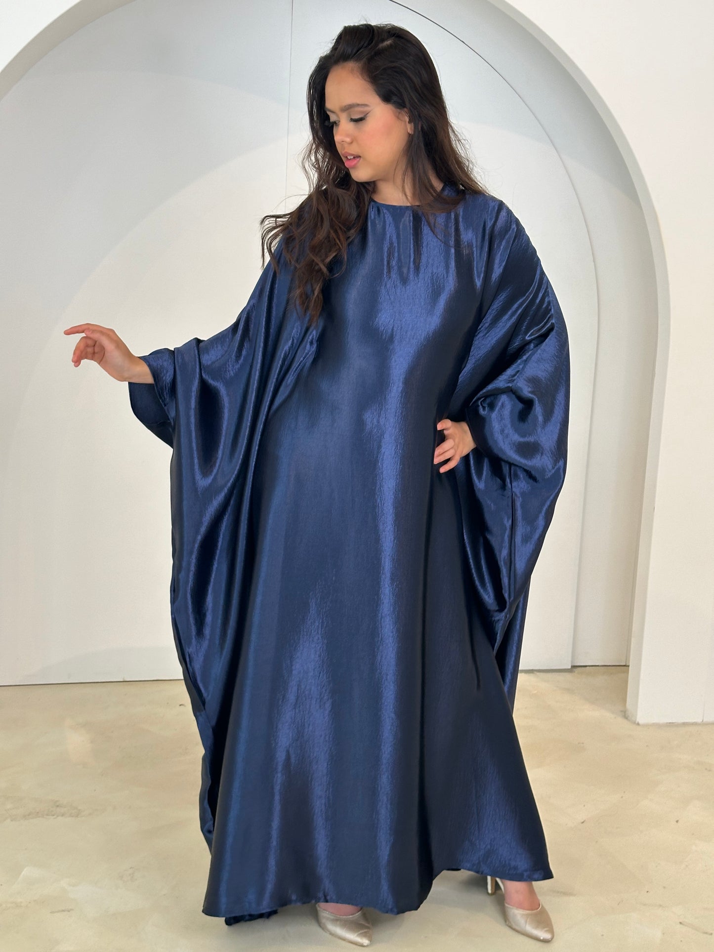 Sophia Butterfly Abaya- Navy