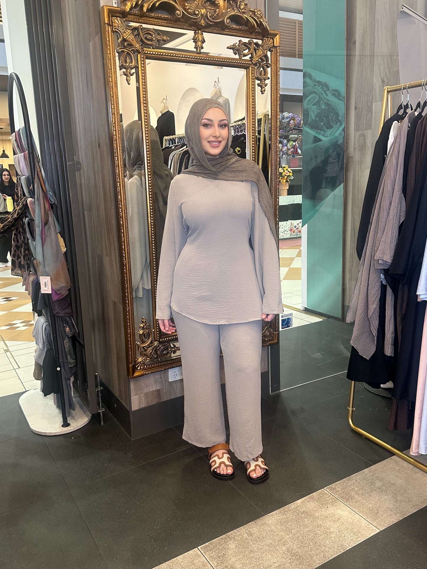 Myra tie set- Light Beige