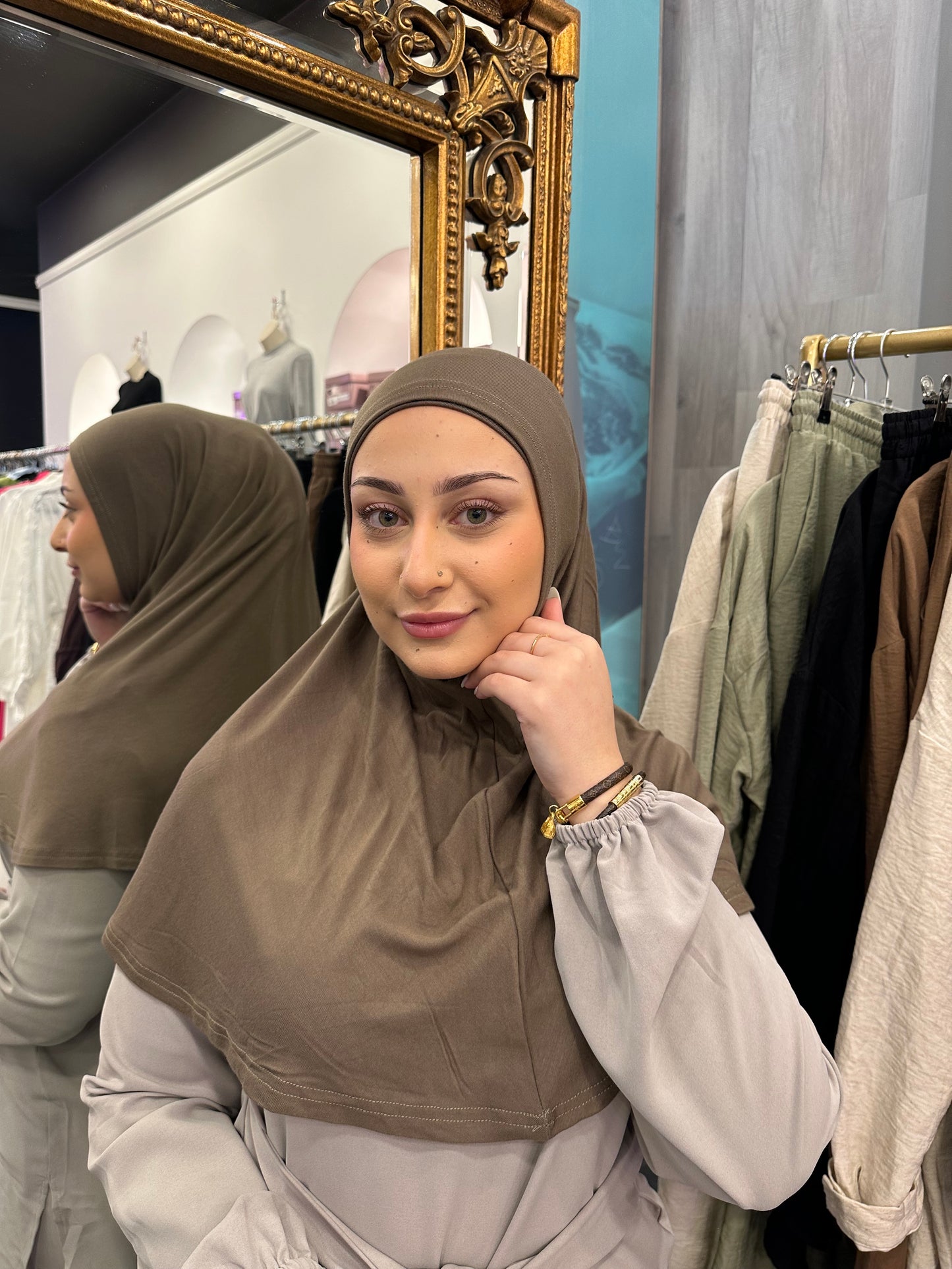 Amira 2pc hijab set (Army)