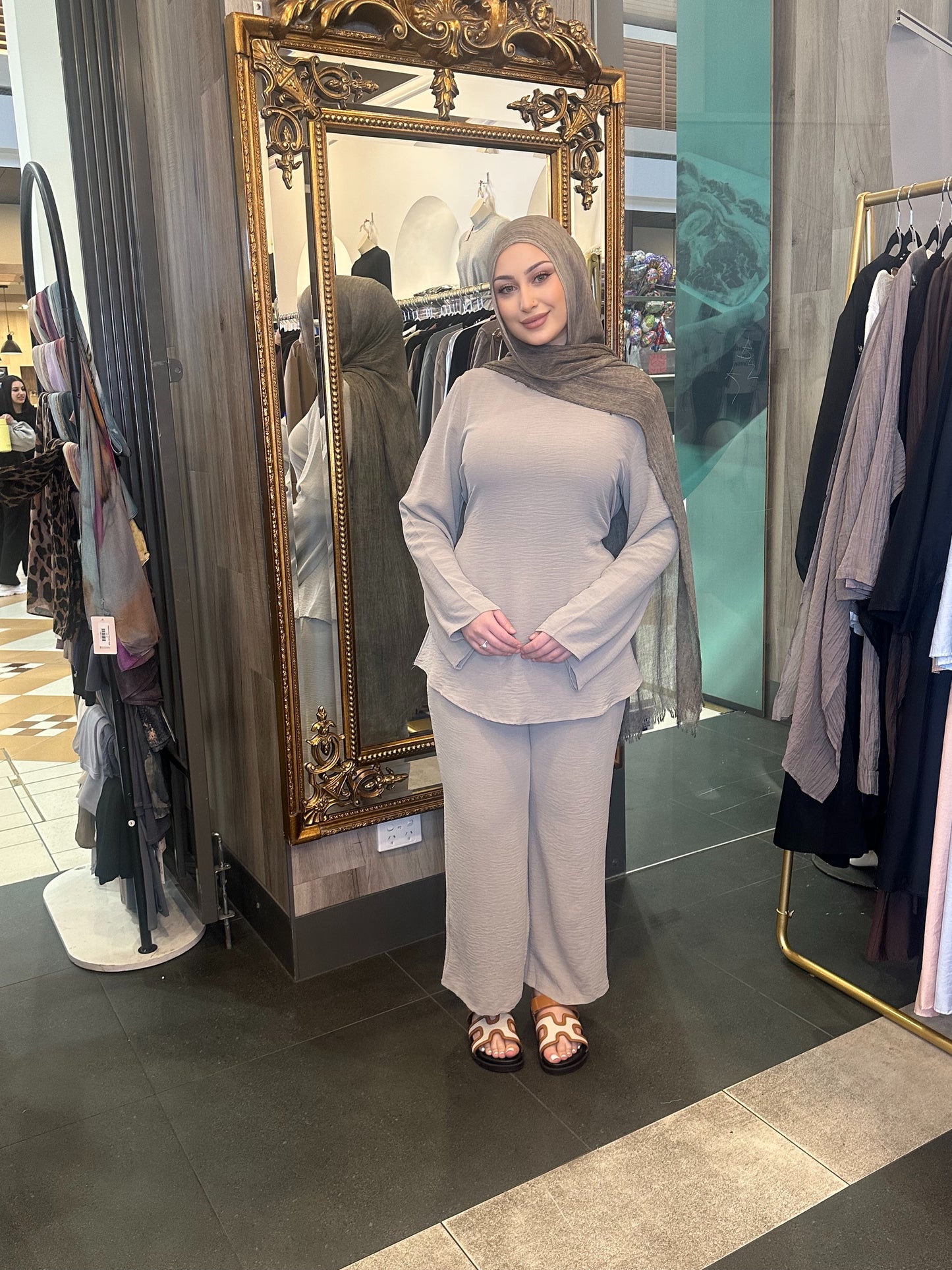 Myra tie set- Light Beige