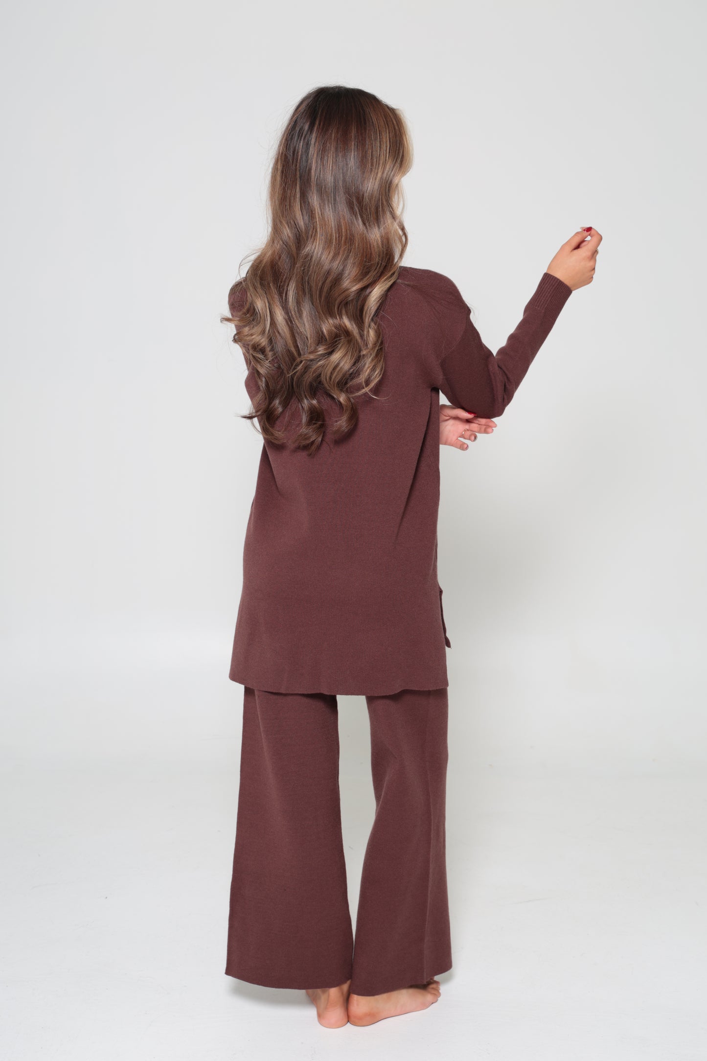 Mariam Knit Set Chocolate