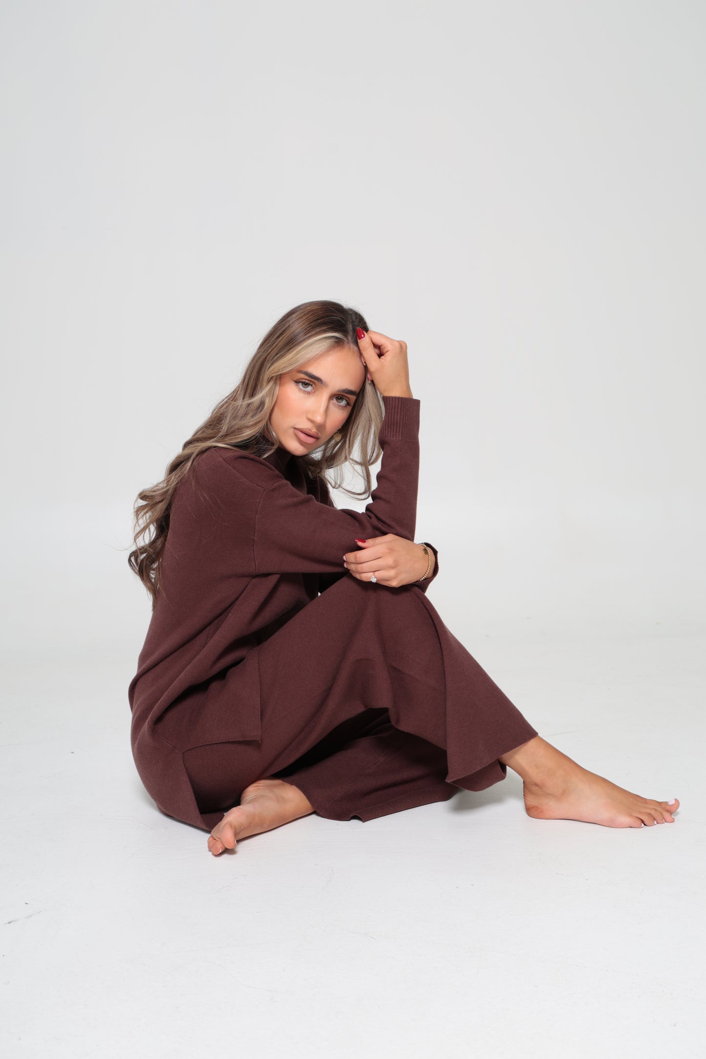 Mariam Knit Set Chocolate