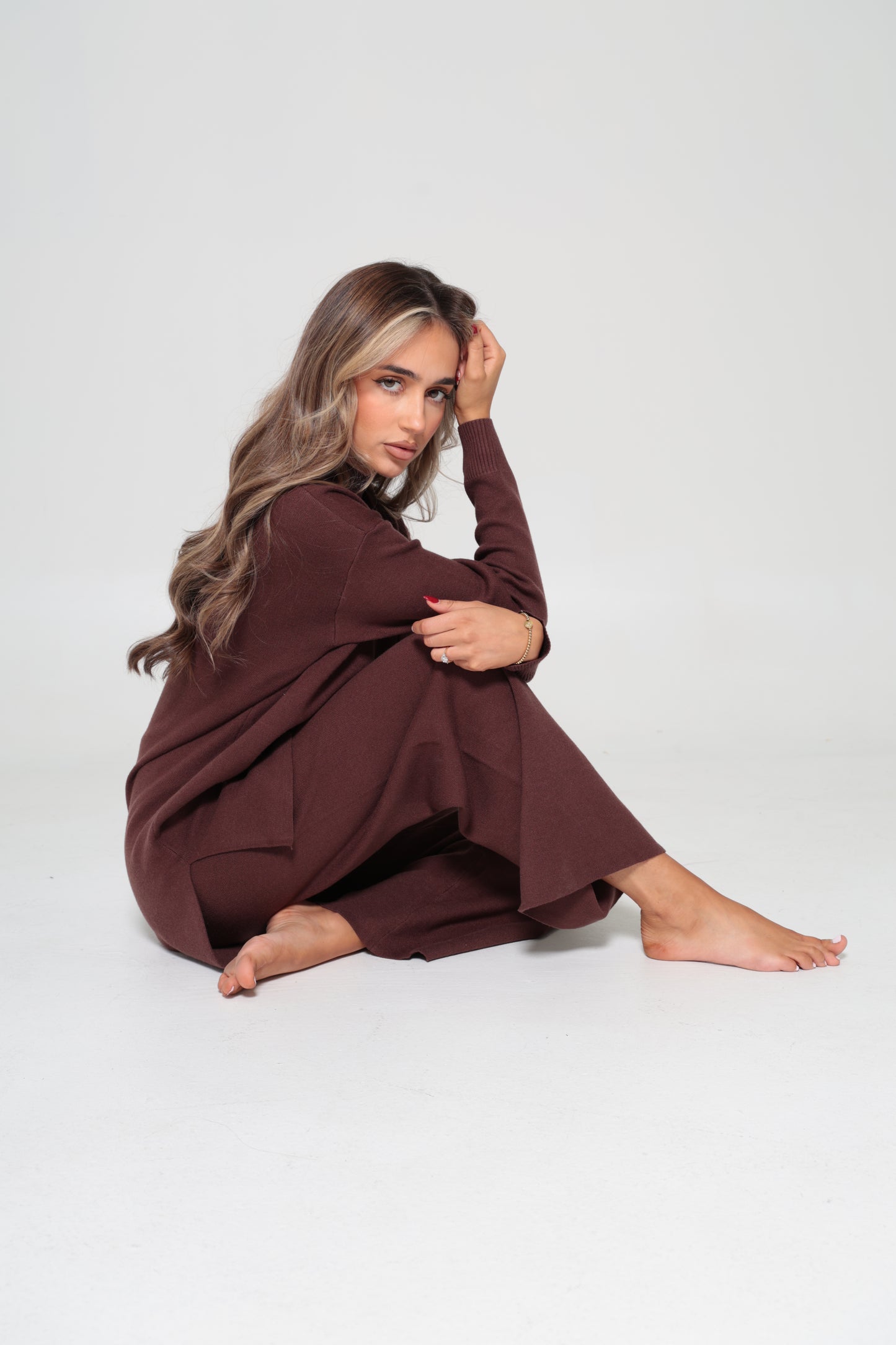 Mariam Knit Set Chocolate