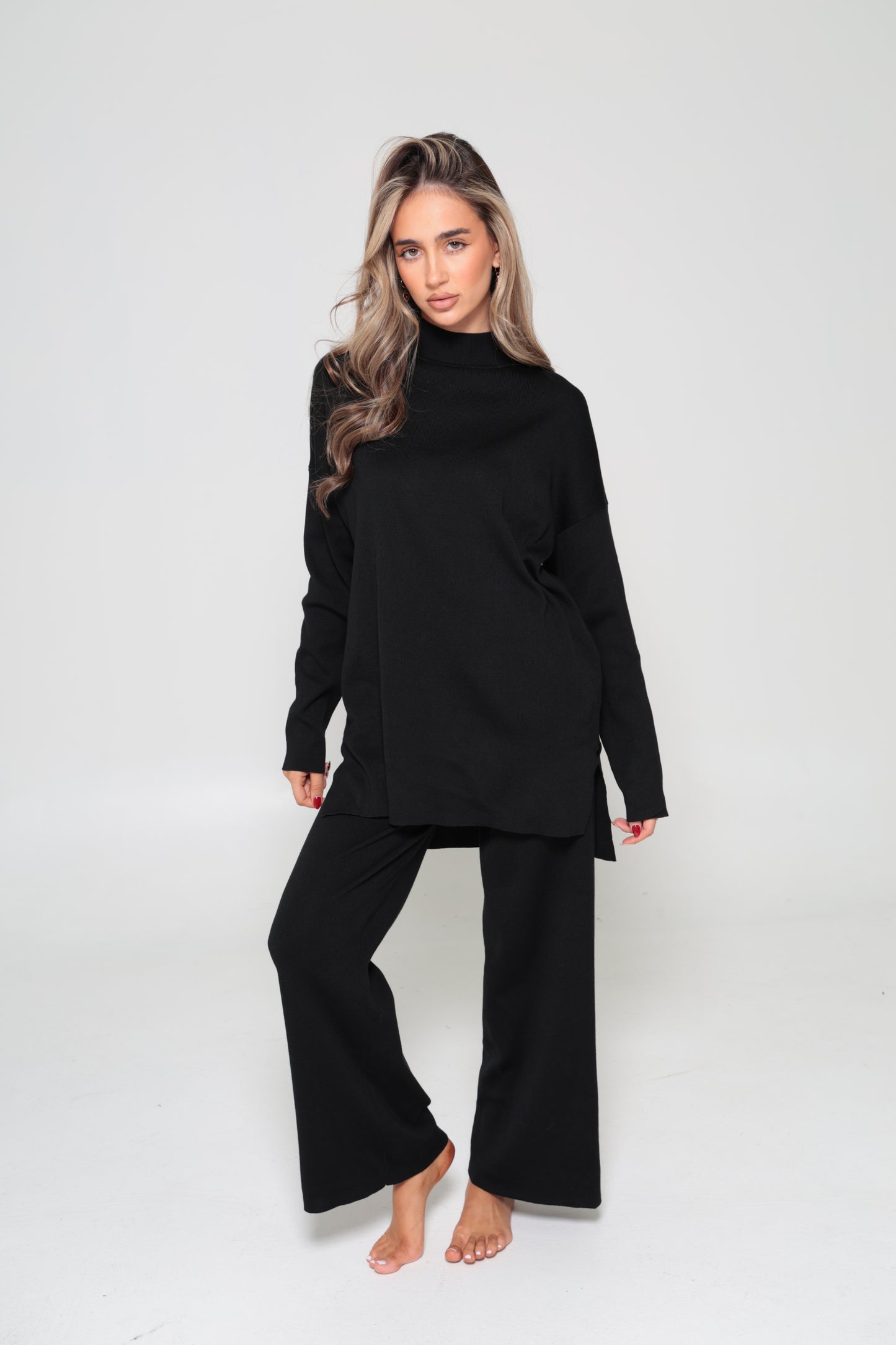 Mariam Knit Set Black