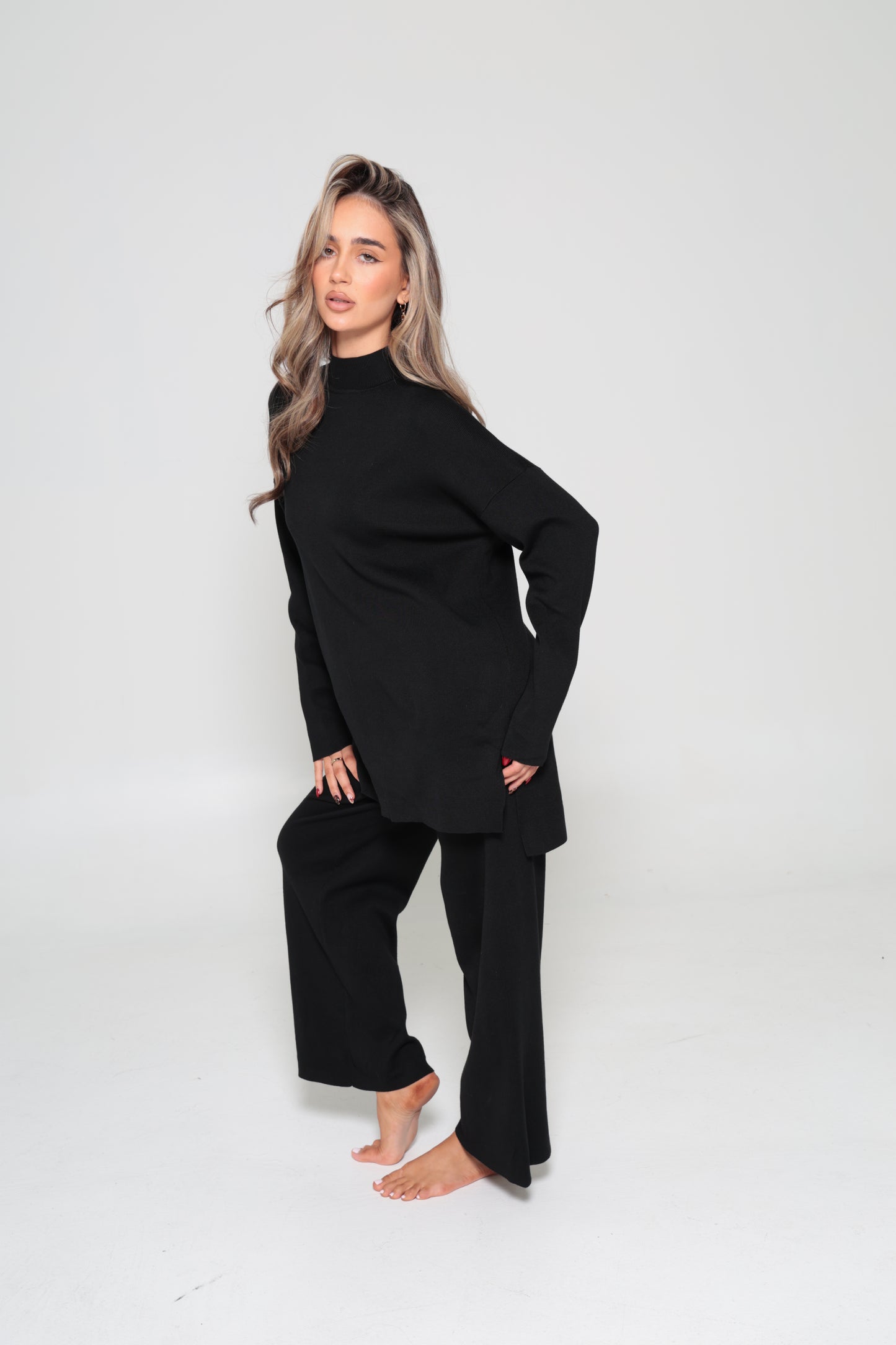 Mariam Knit Set Black
