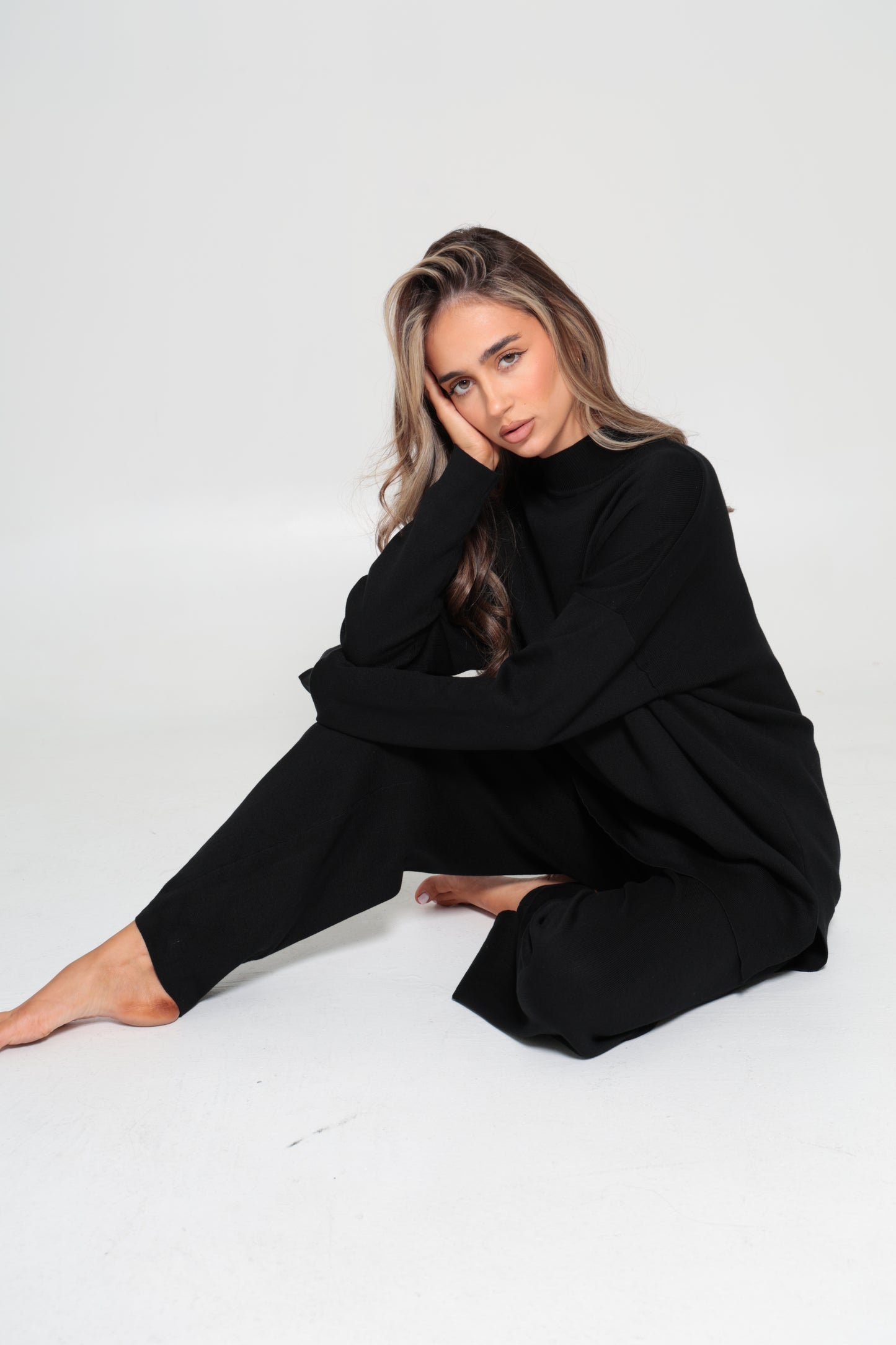 Mariam Knit Set Black