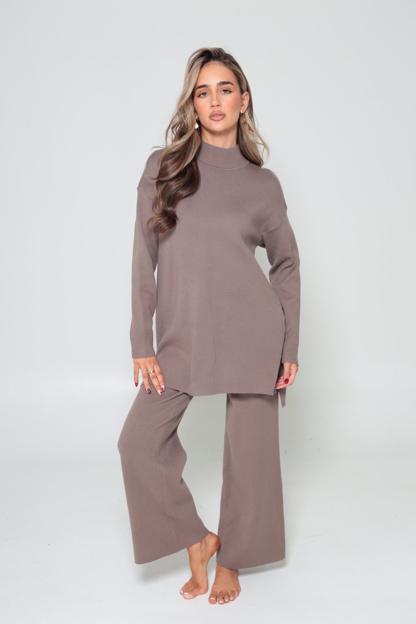 Mariam Knit Set Mocha