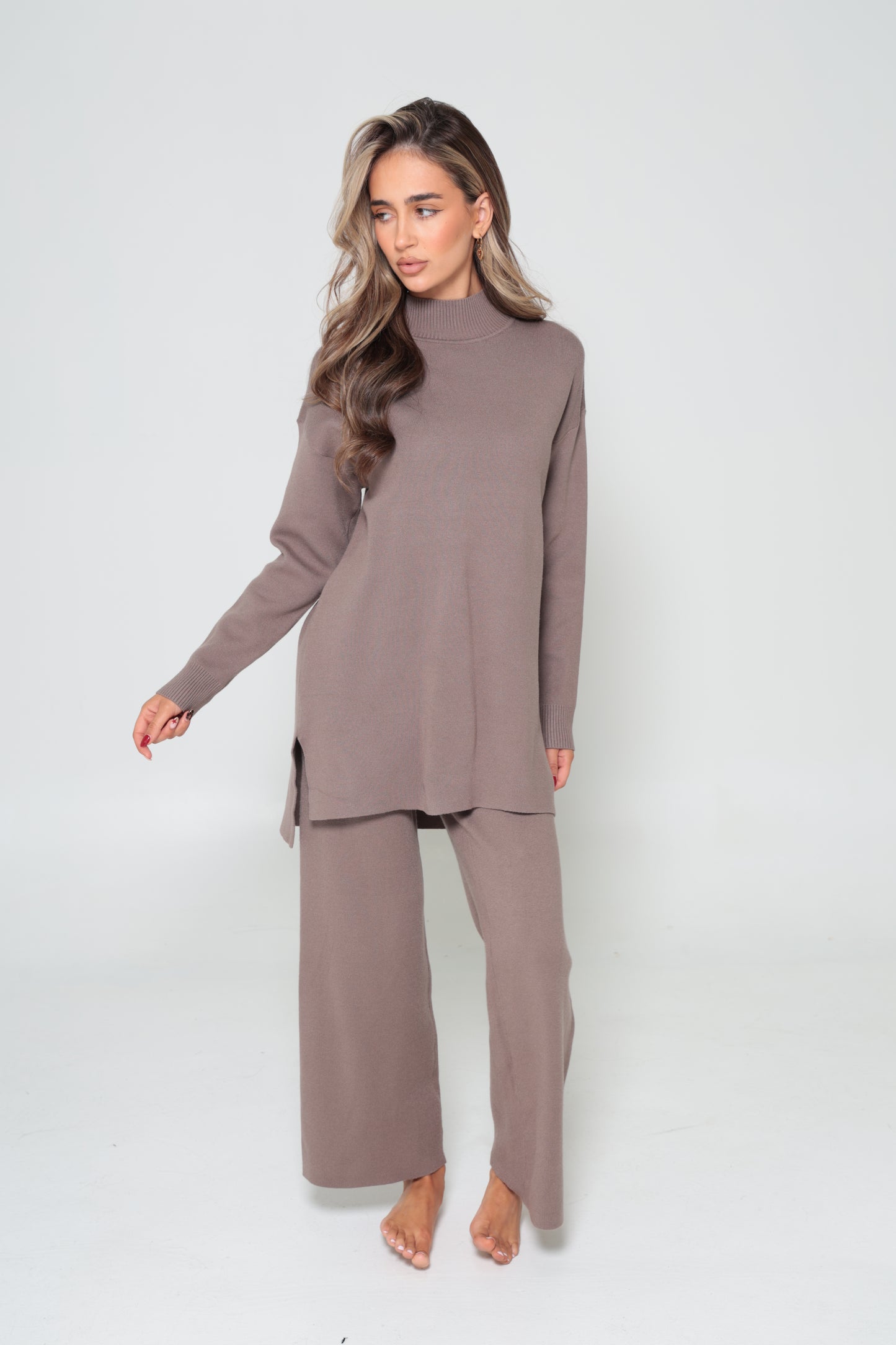 Mariam Knit Set Mocha