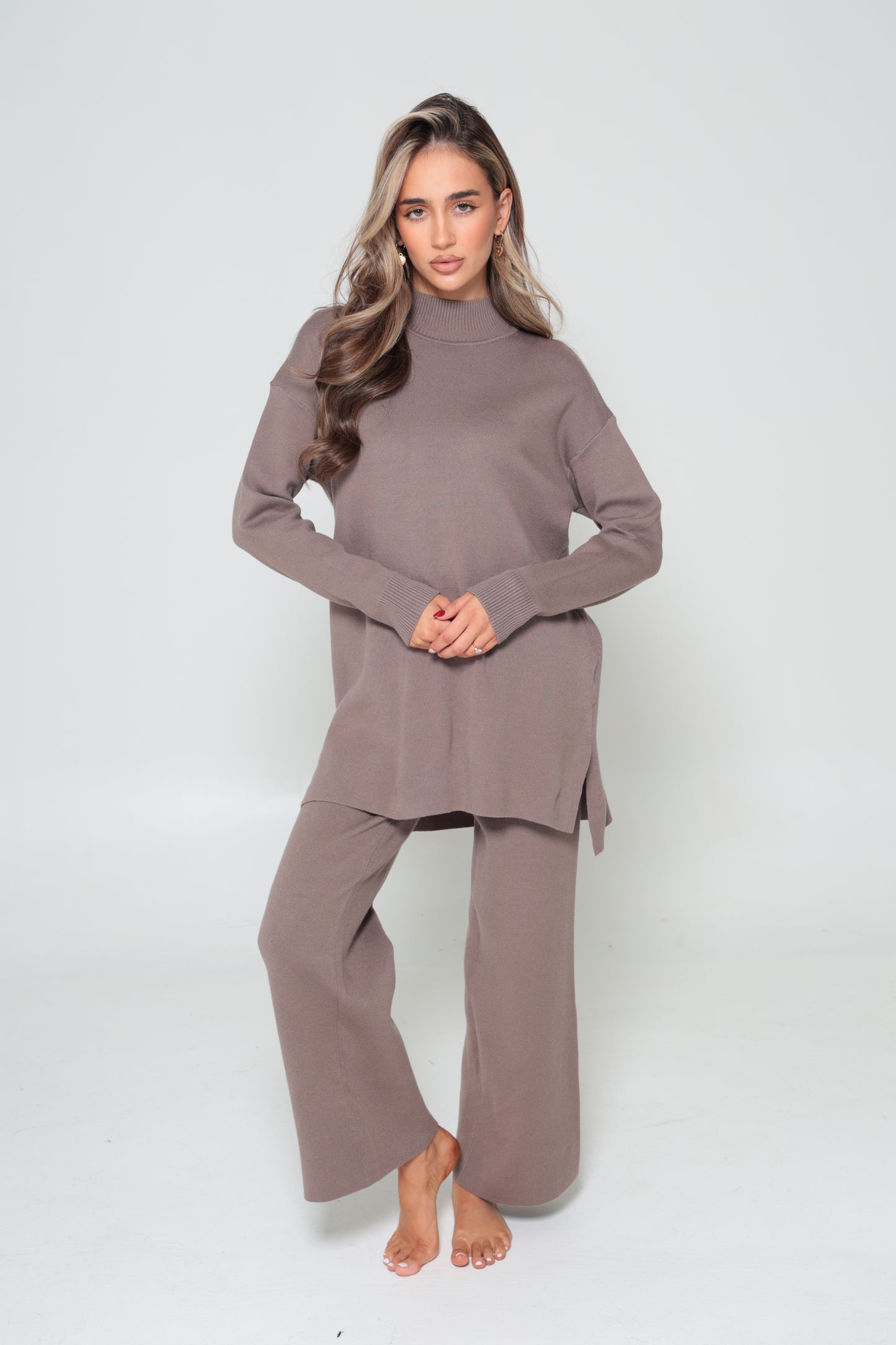 Mariam Knit Set Mocha
