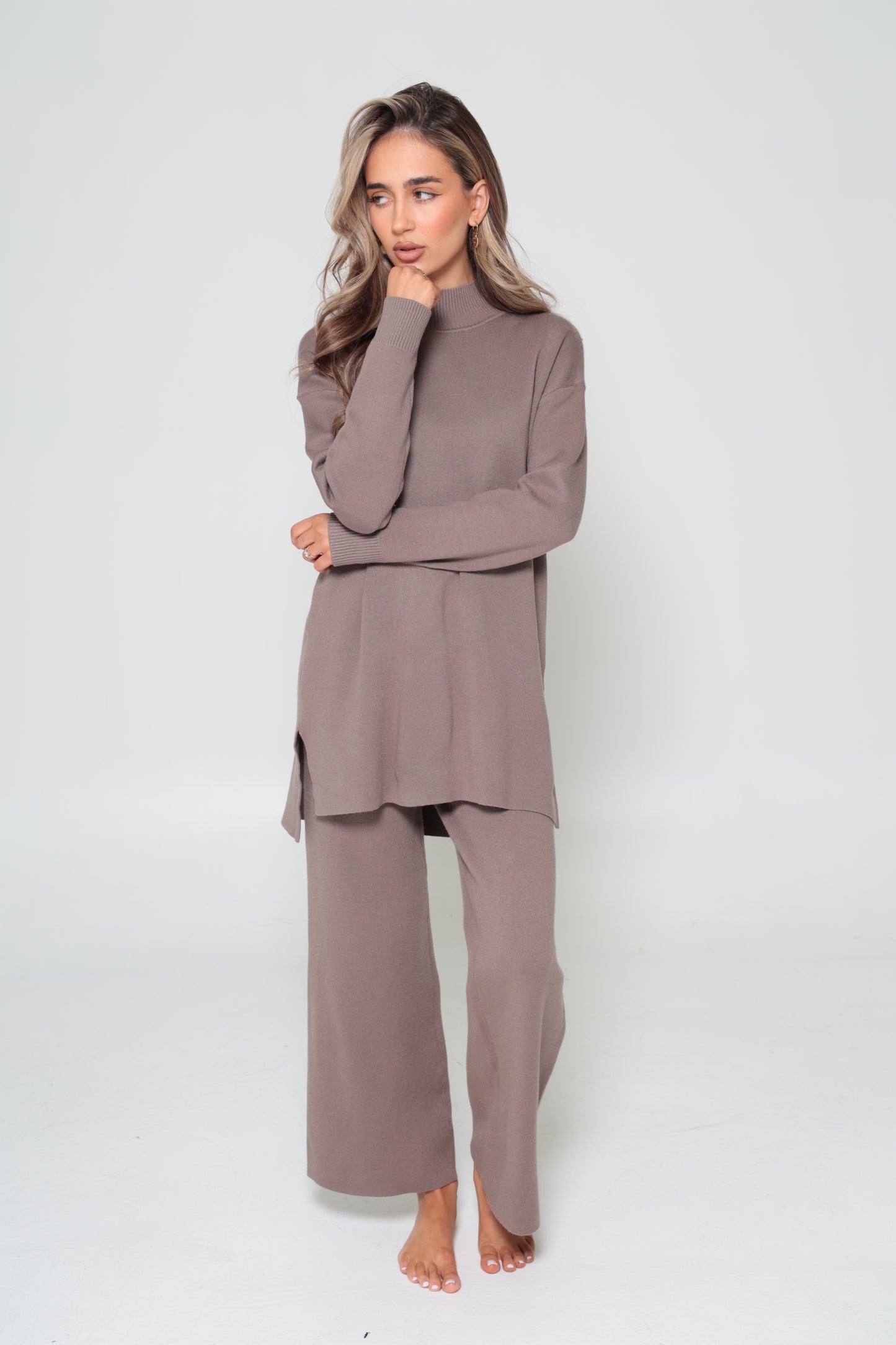Mariam Knit Set Mocha