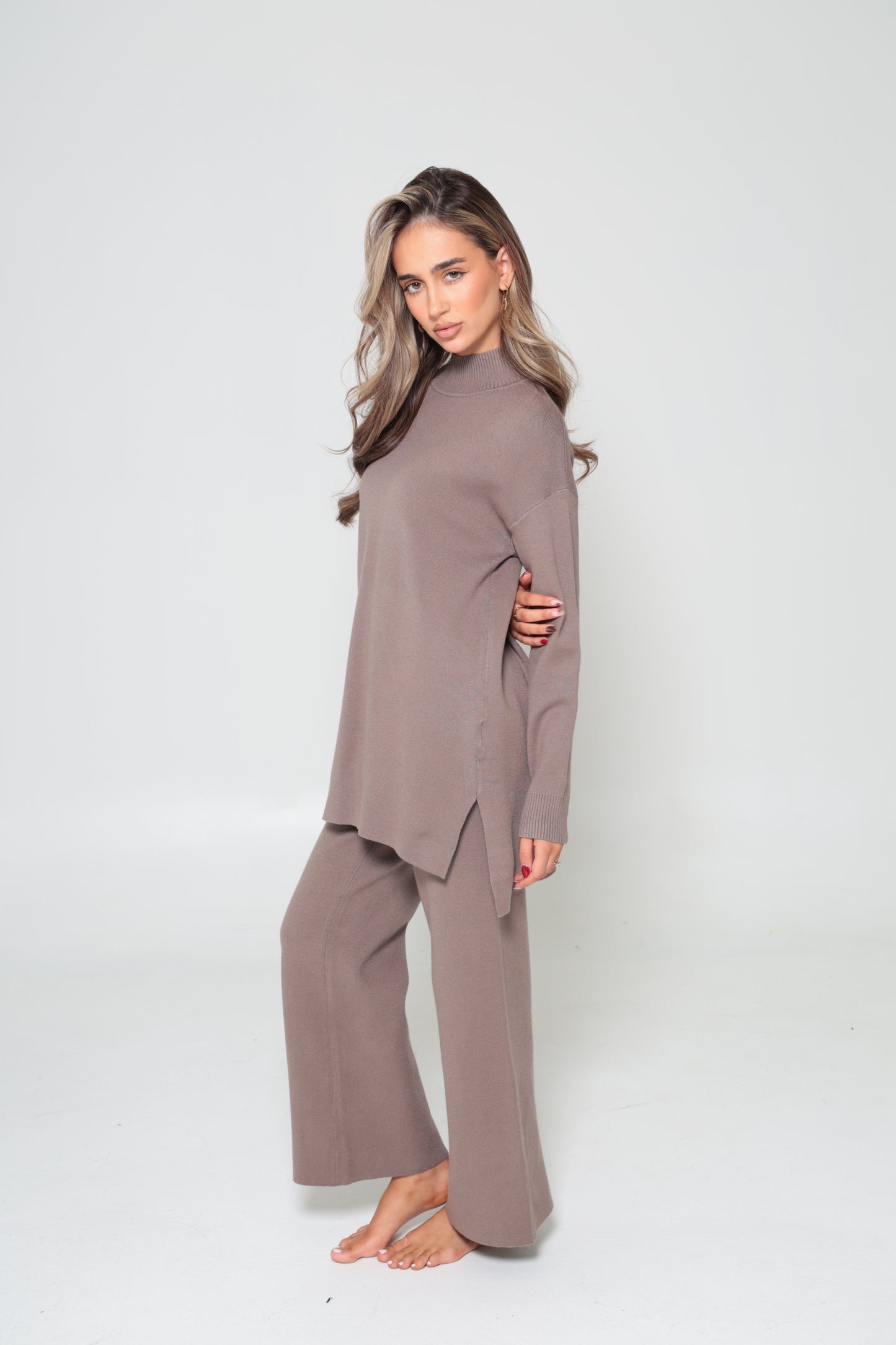 Mariam Knit Set Mocha