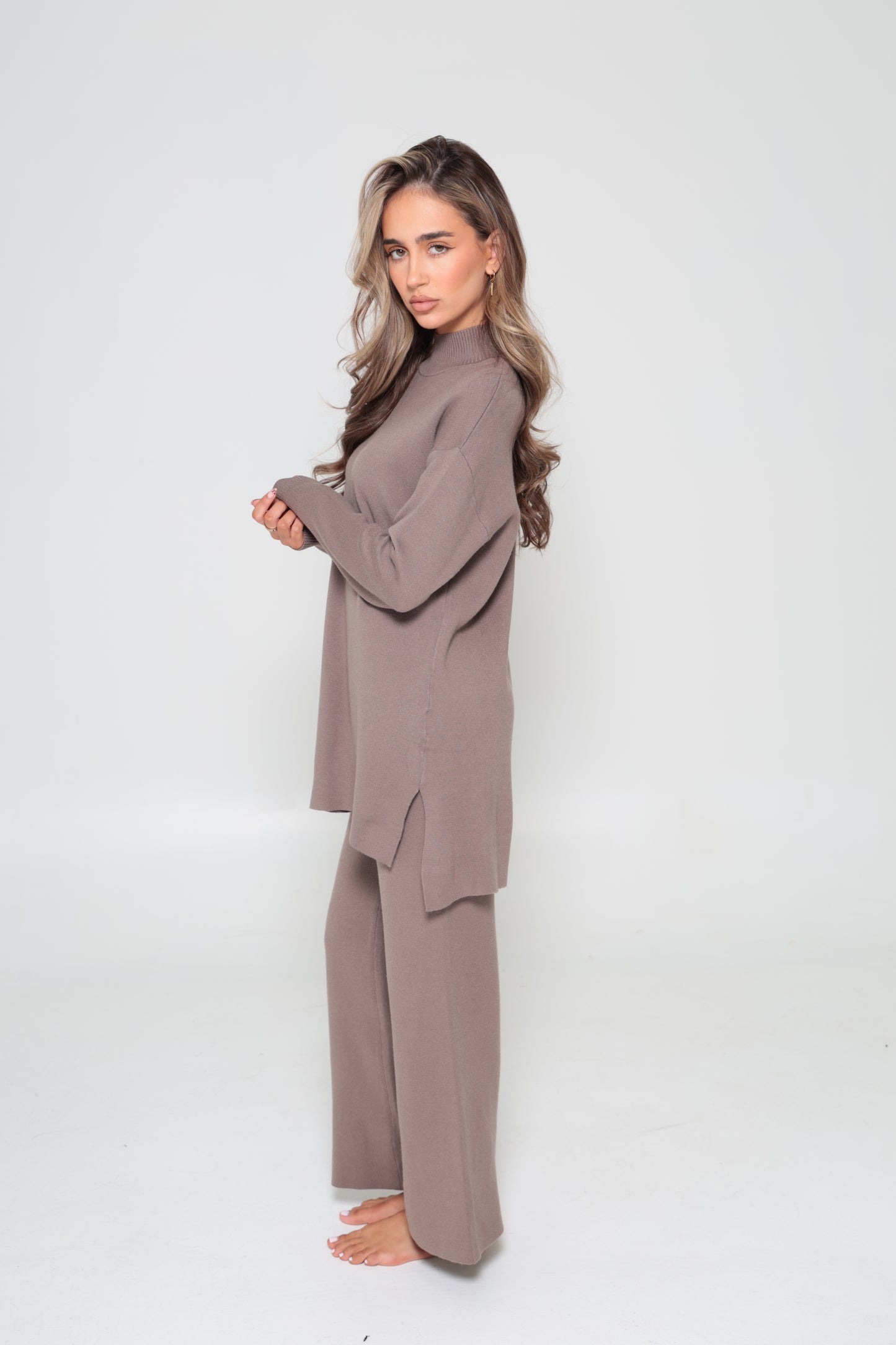 Mariam Knit Set Mocha