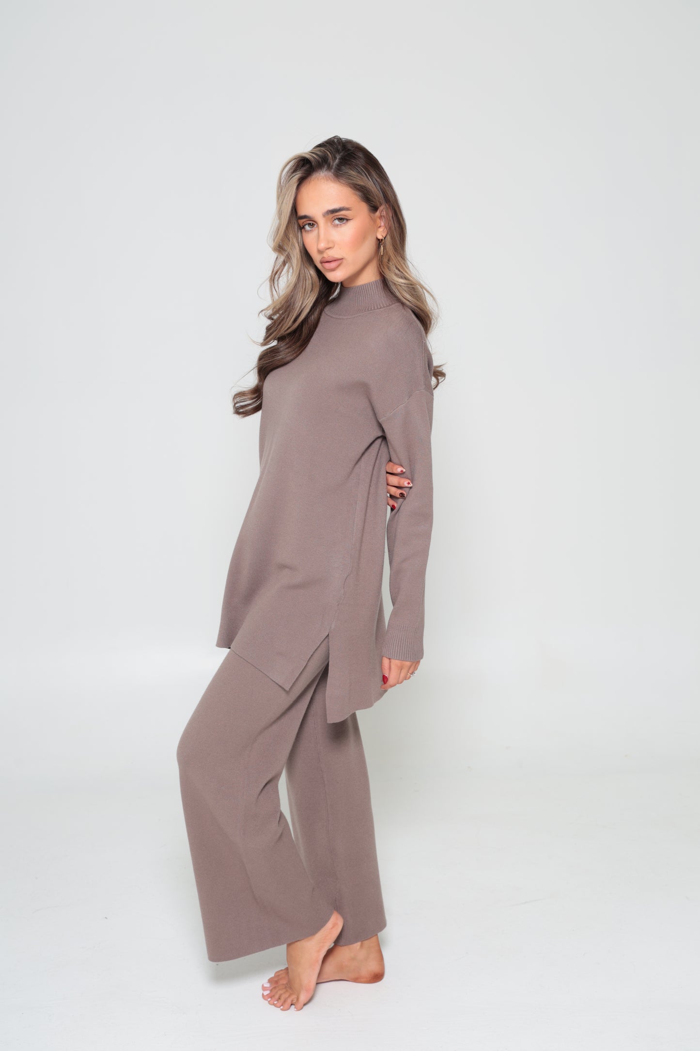 Mariam Knit Set Mocha