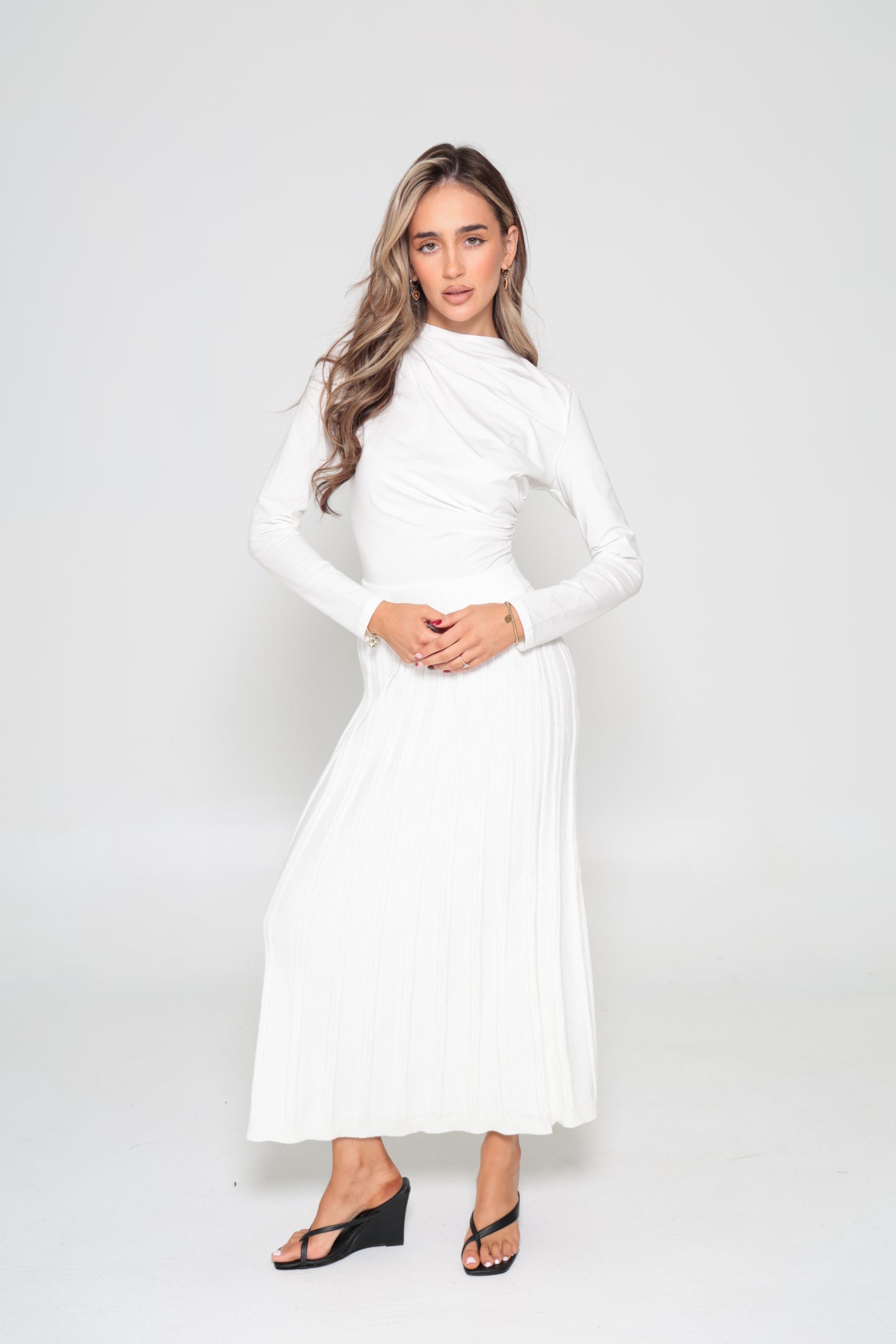 Textured Knit Skirt