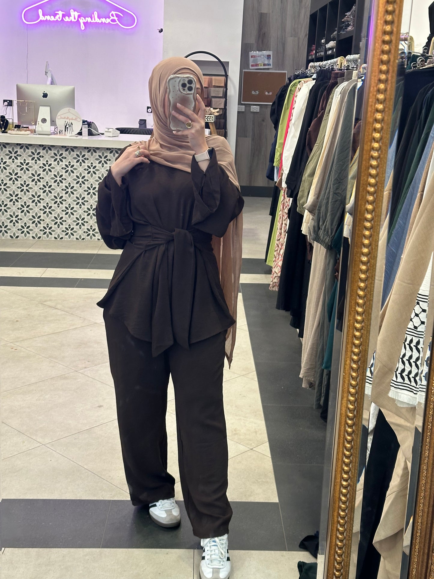 Myra tie set- Brown