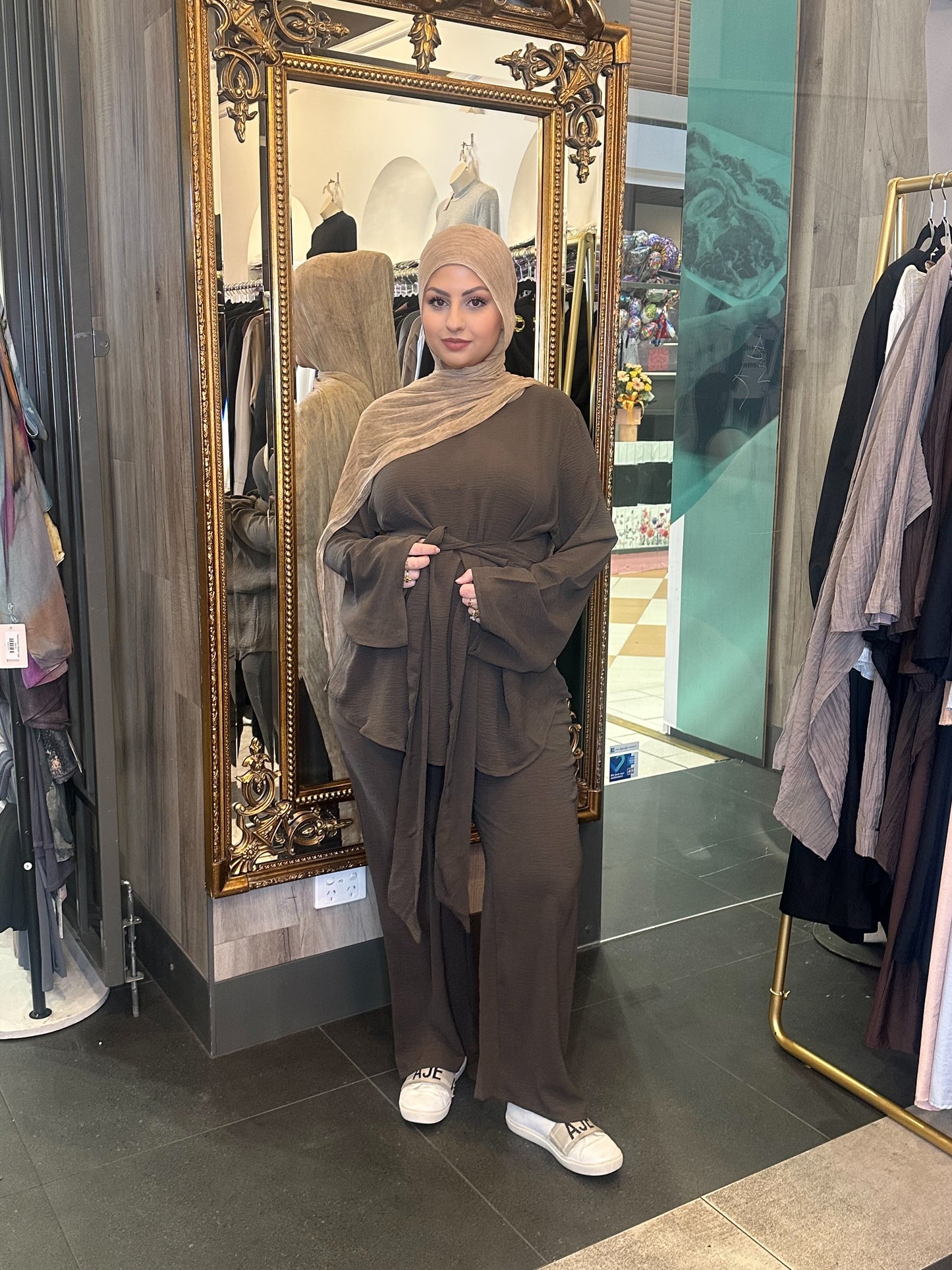 Myra tie set- Dark Brown