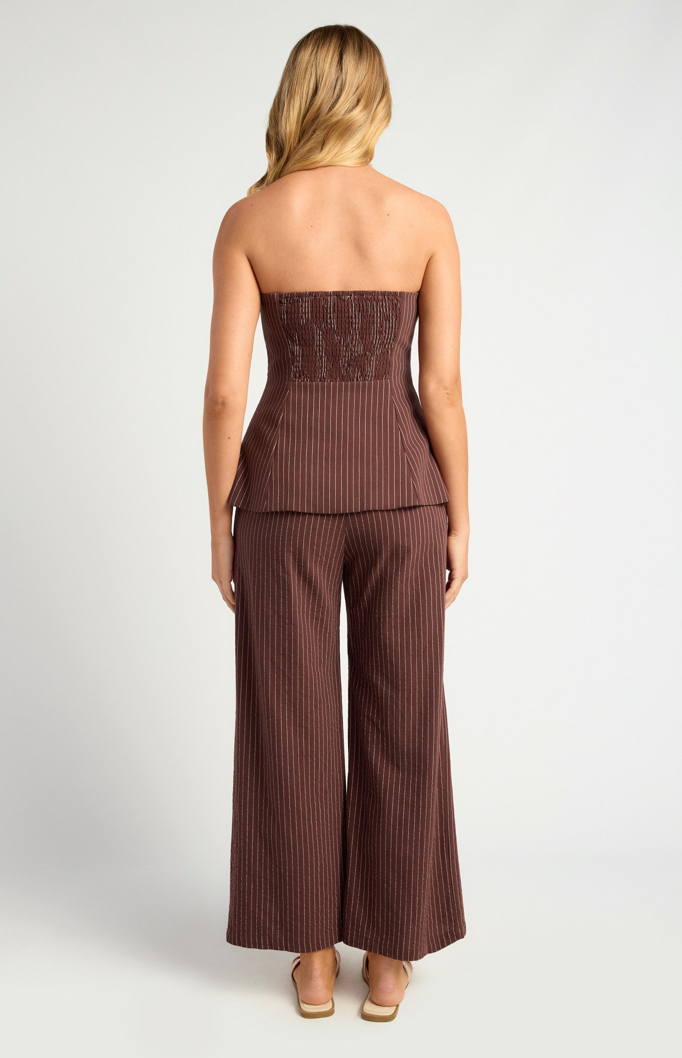 Pin Stripe Set- Brown