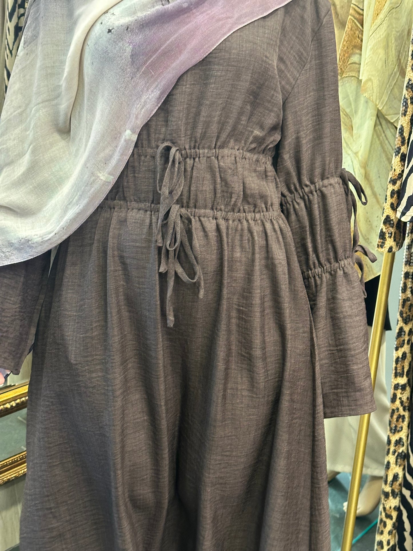 Dunya Dress- Brown