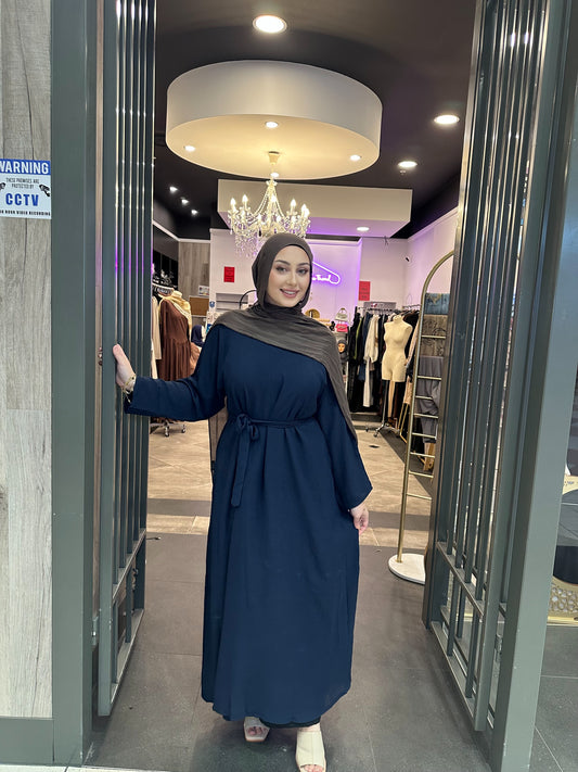 Plain abaya Tie Wasit