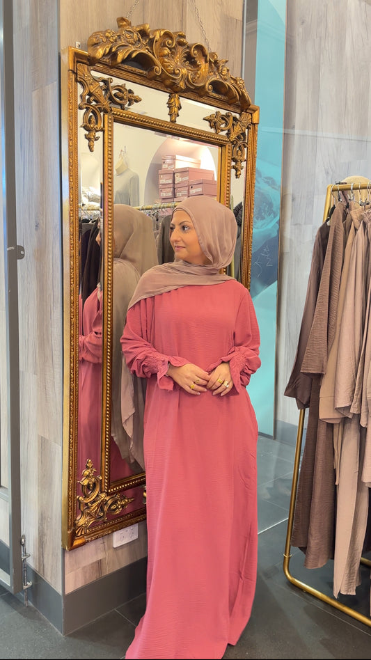 Khadija Abaya-Dark Red
