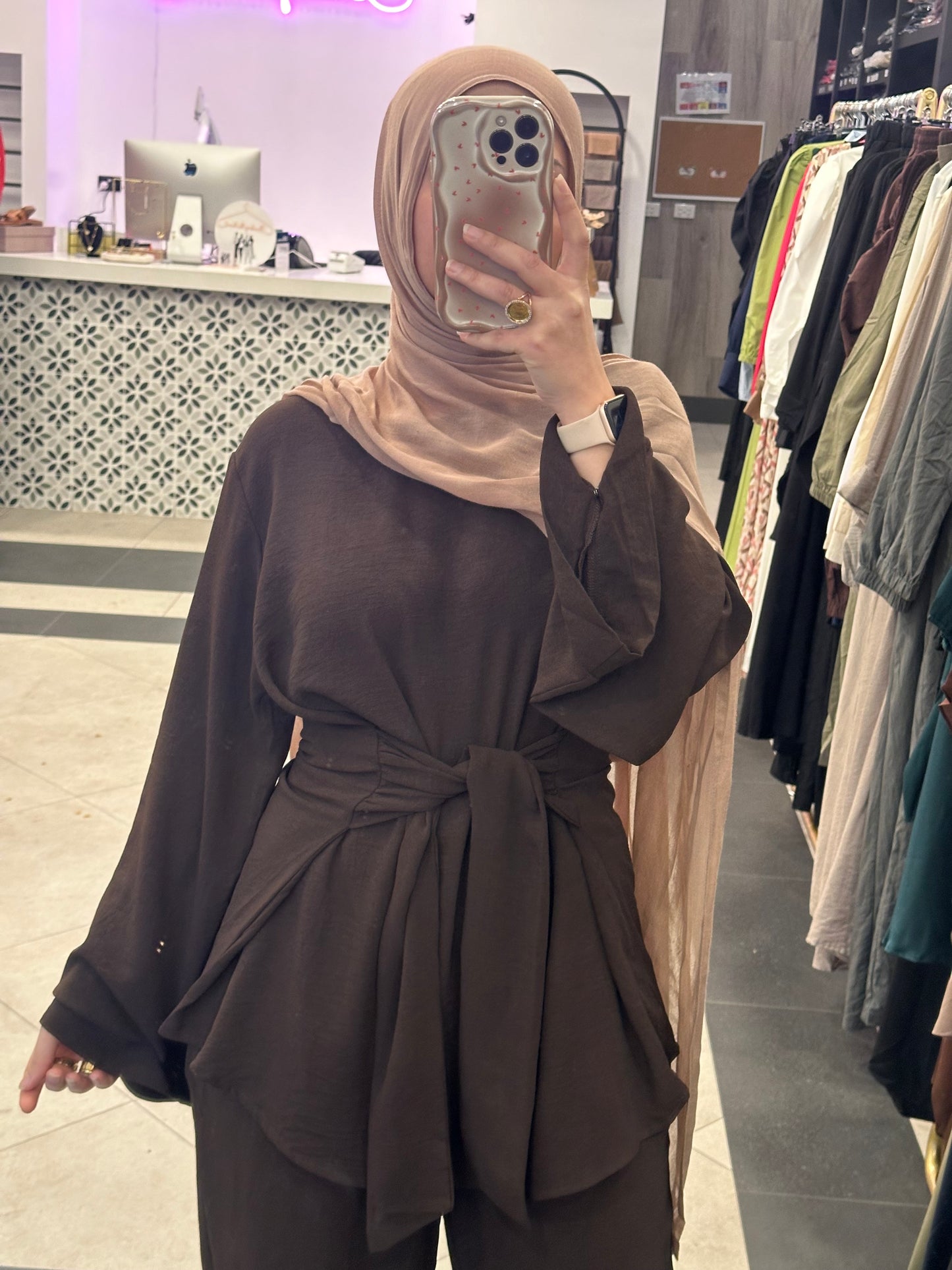 Myra tie set- Brown