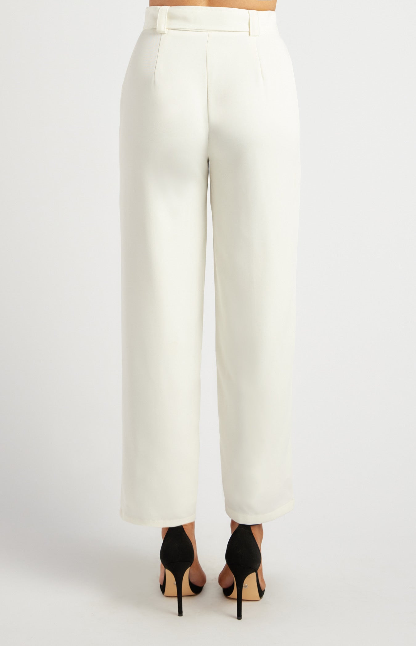 Buckle Pants- White