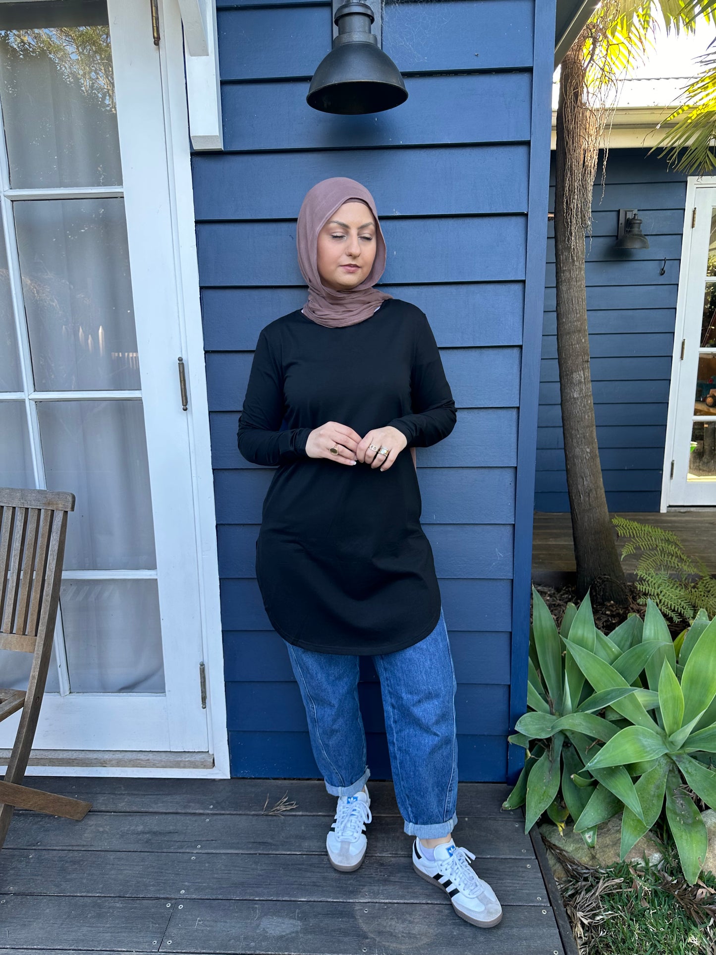 Basic black top- Long