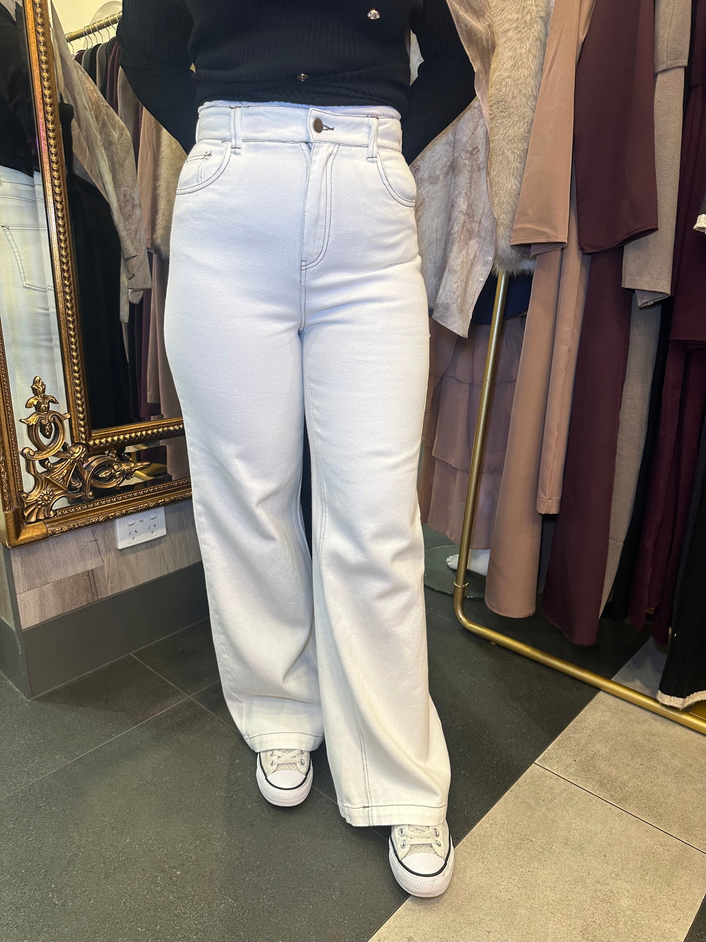 White Denim Jeans