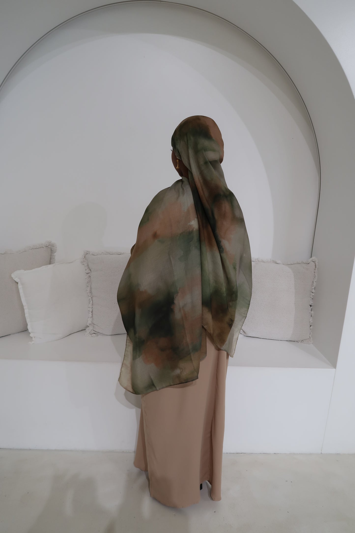 Abaya with hijab Set-Green