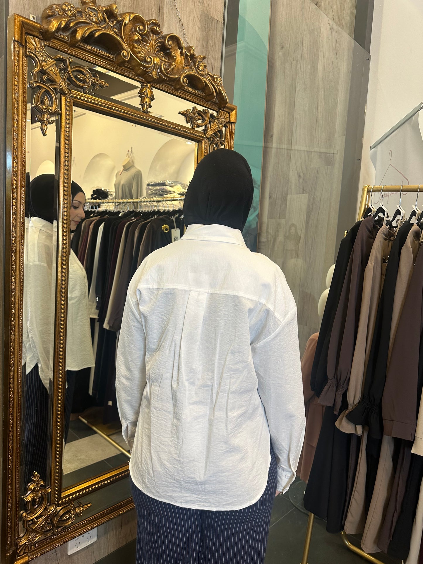 White Oversized Top