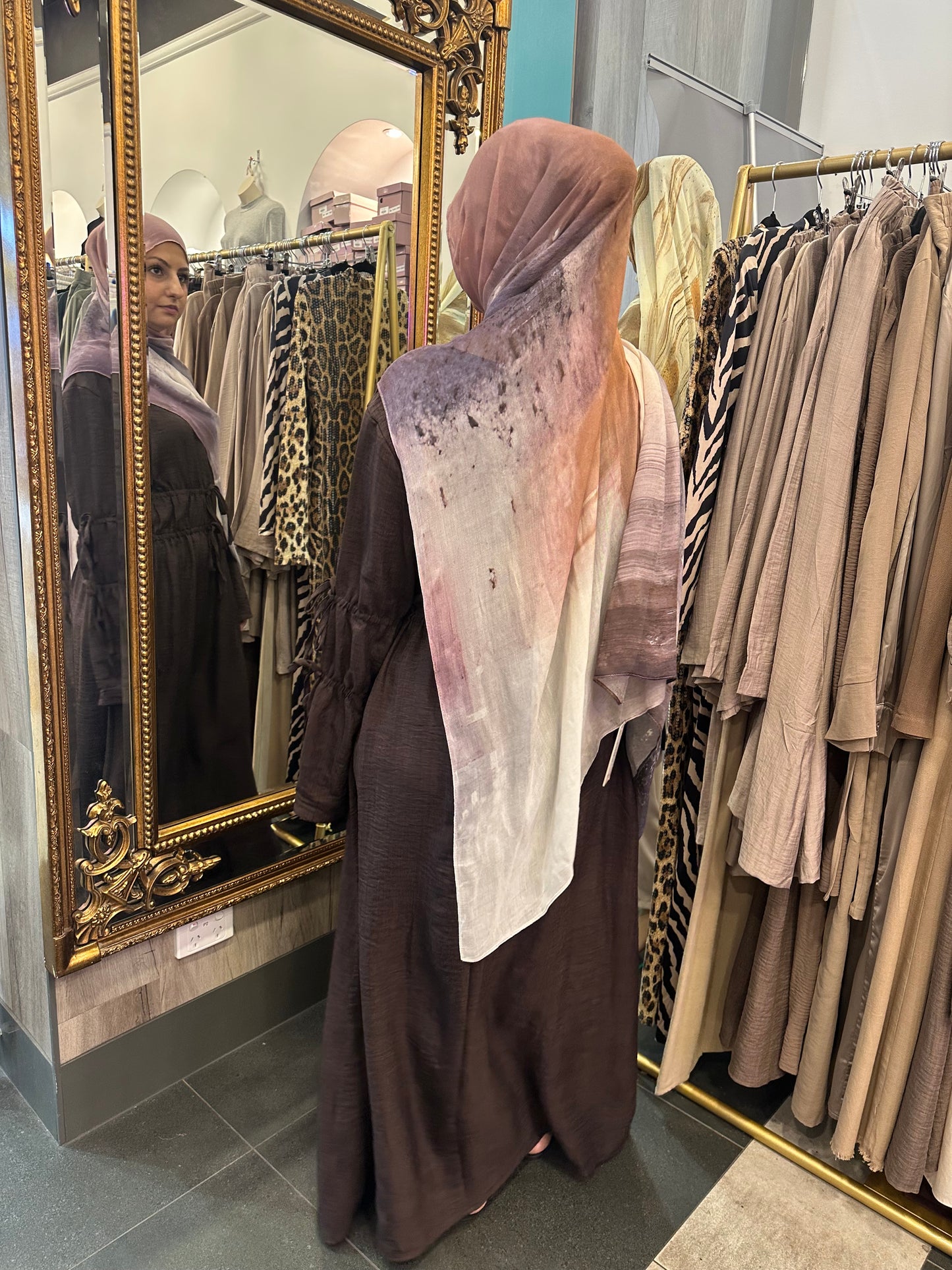 Dunya Dress- Brown