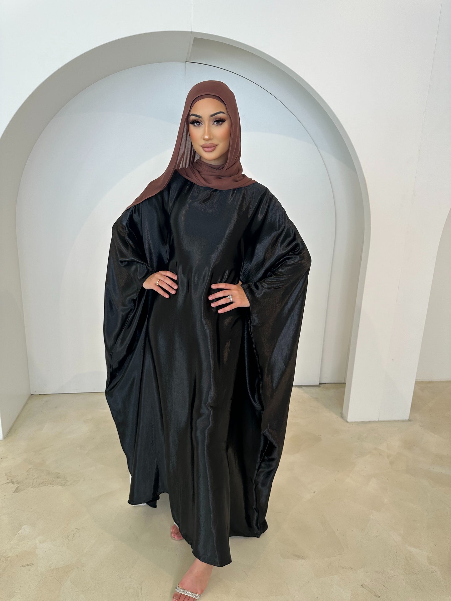 Sophia Butterfly Abaya- Black