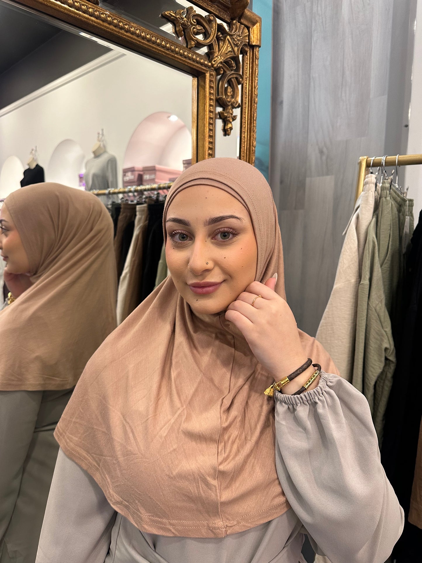 Amira 2pc hijab set (Peach)