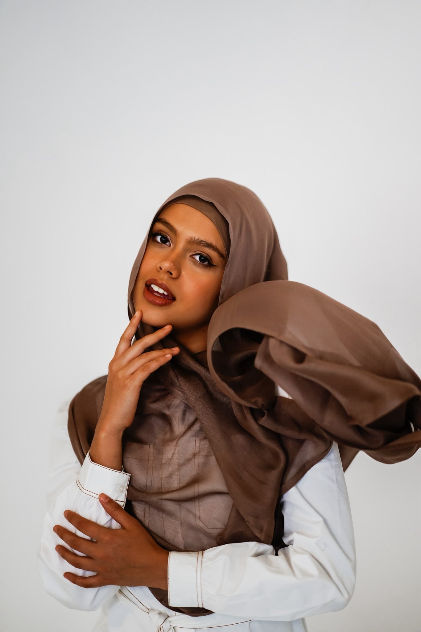 Chocolate Hijab Set #19