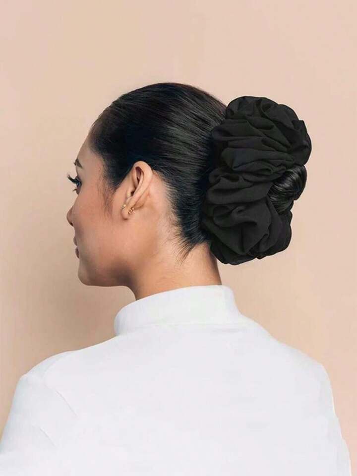 Black chiffon scrunchy