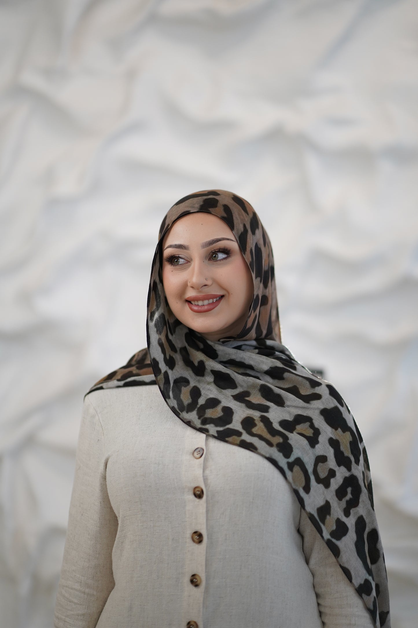 Tiger Modal Print Hijab