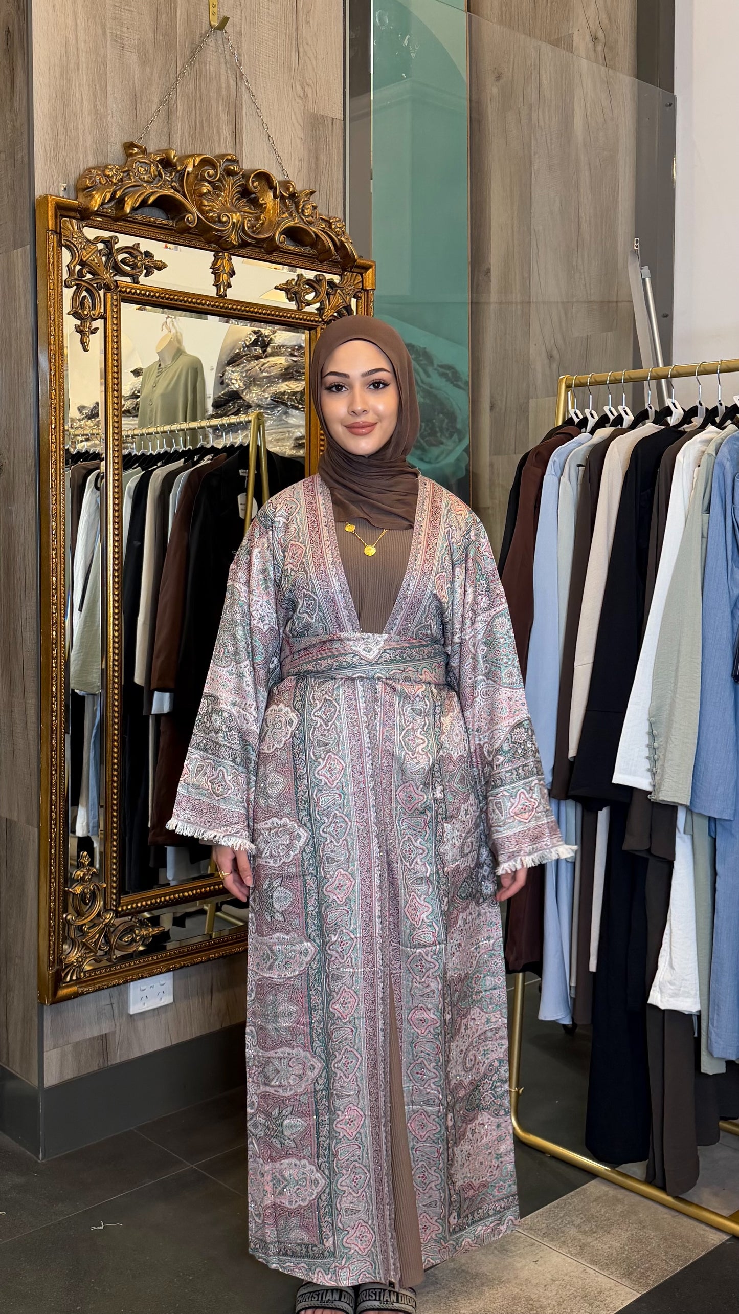 Long Pashmina Abaya