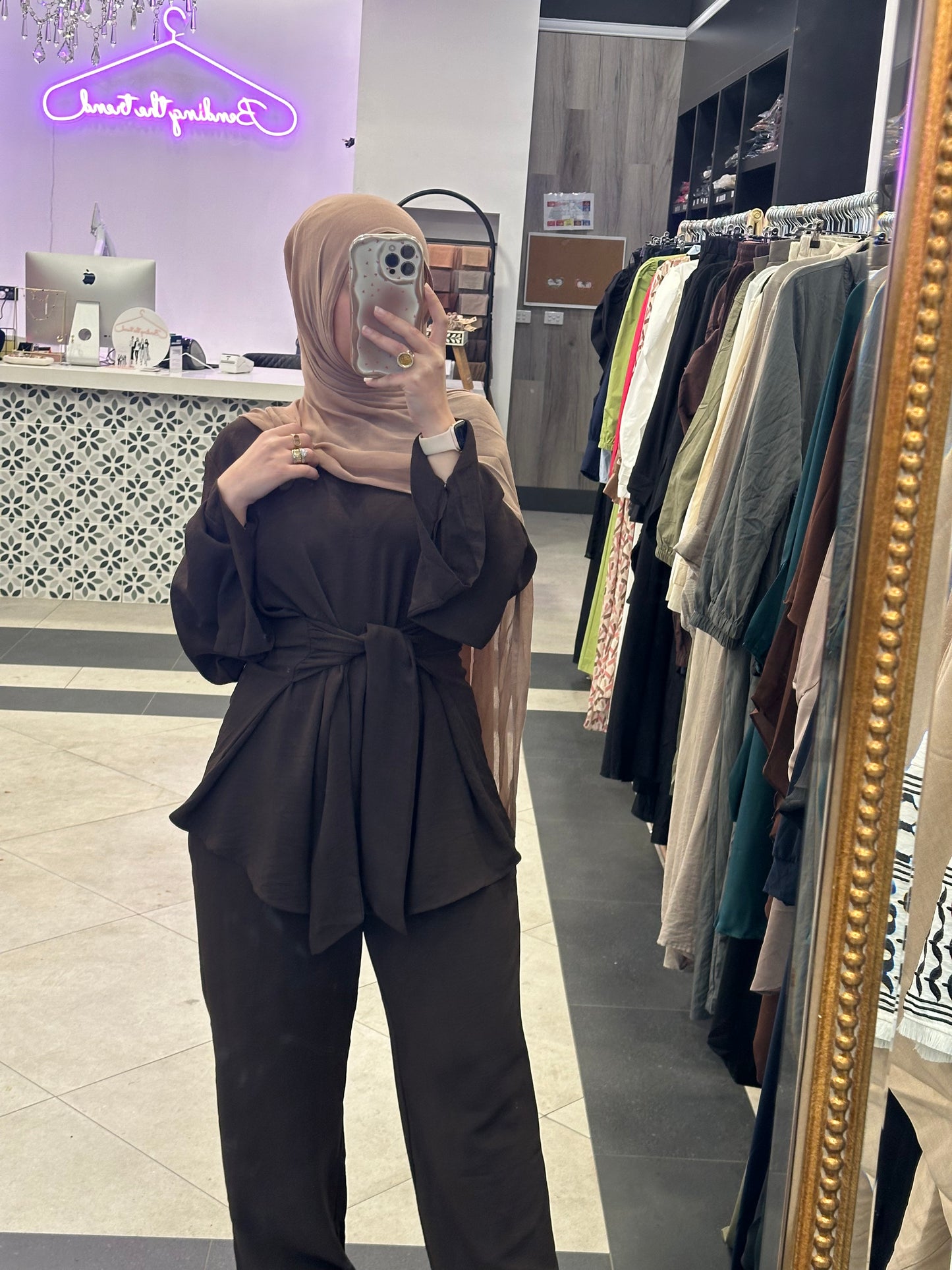 Myra tie set- Brown