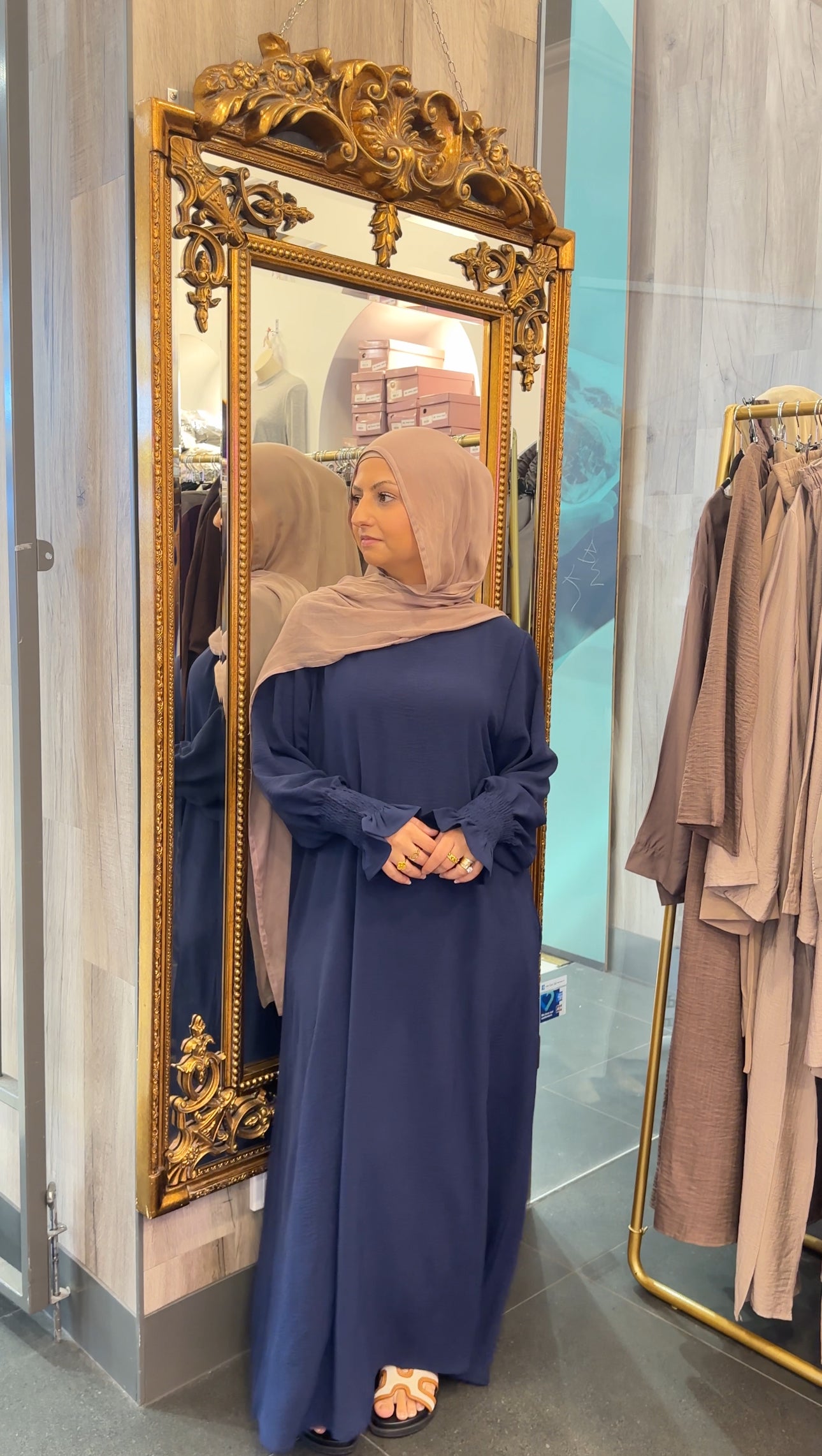 Khadija Abaya- Navy