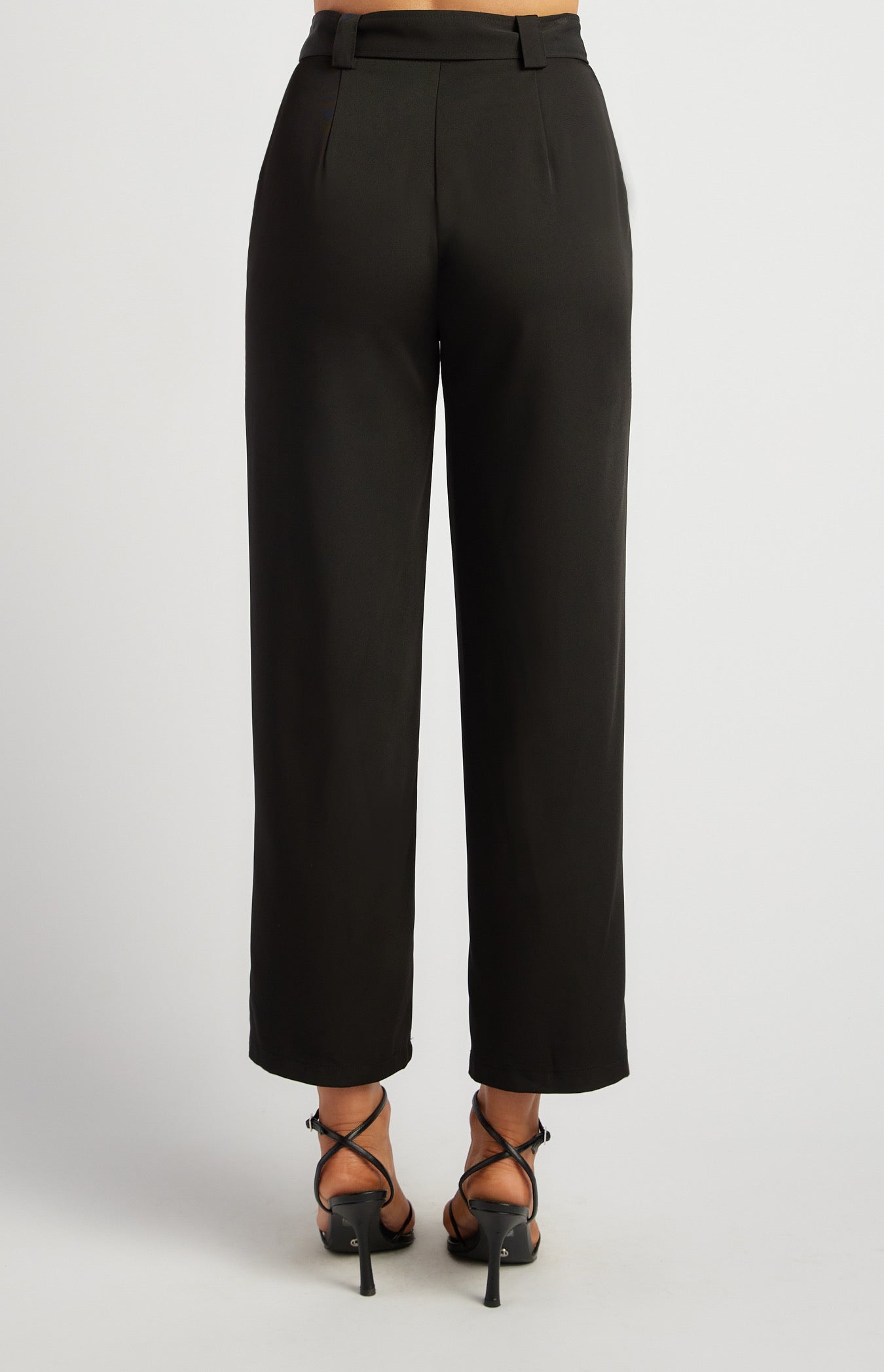 Buckle Pants- Black