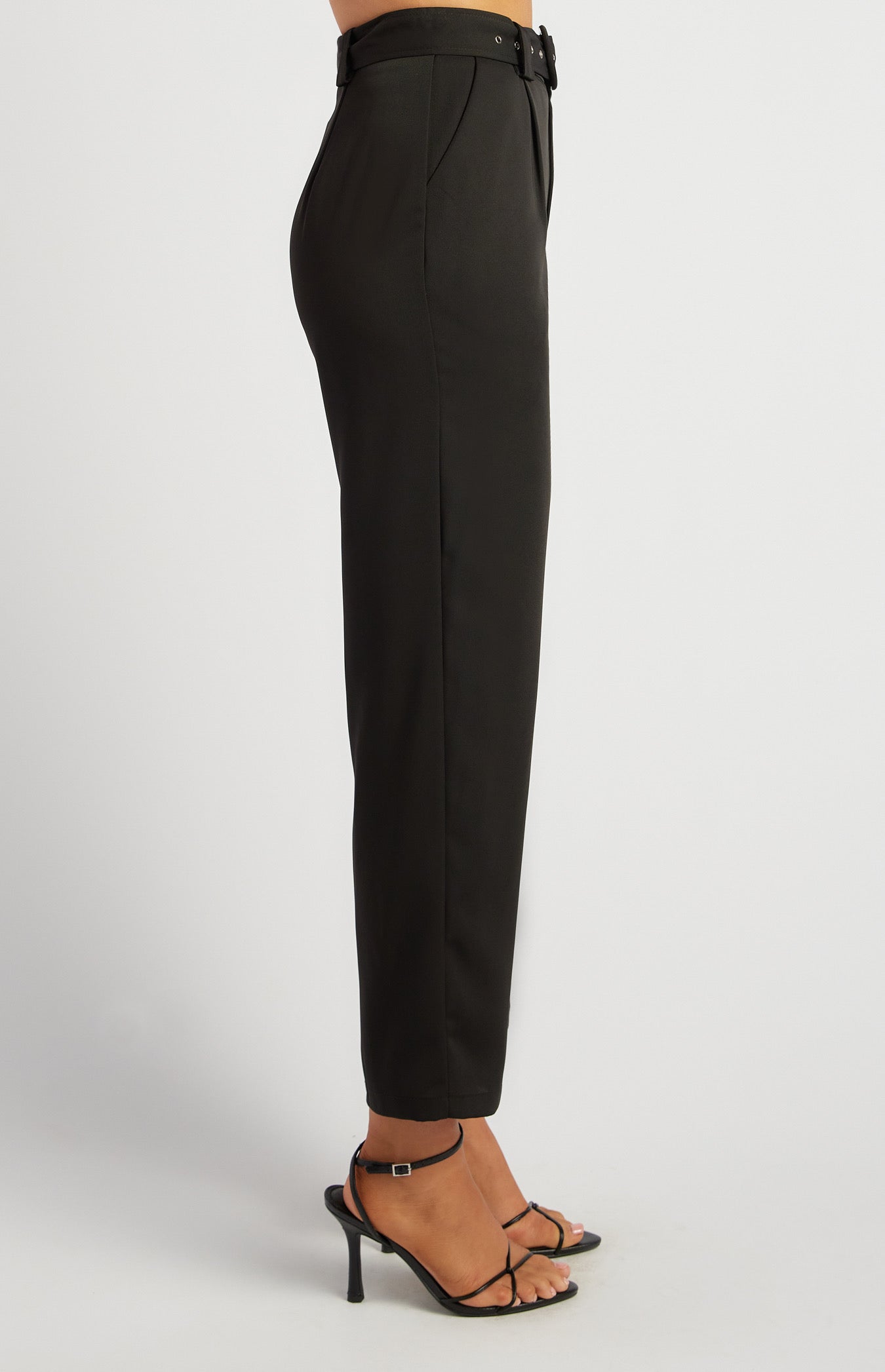 Buckle Pants- Black