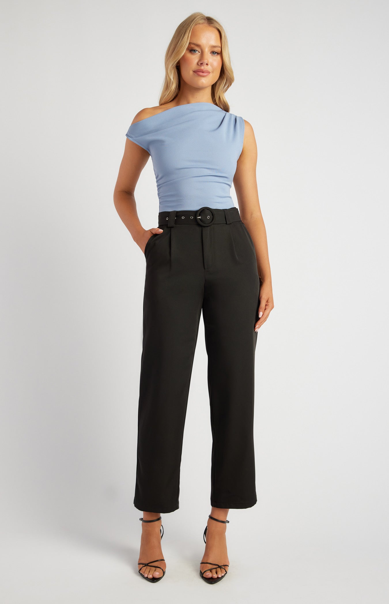 Buckle Pants- Black