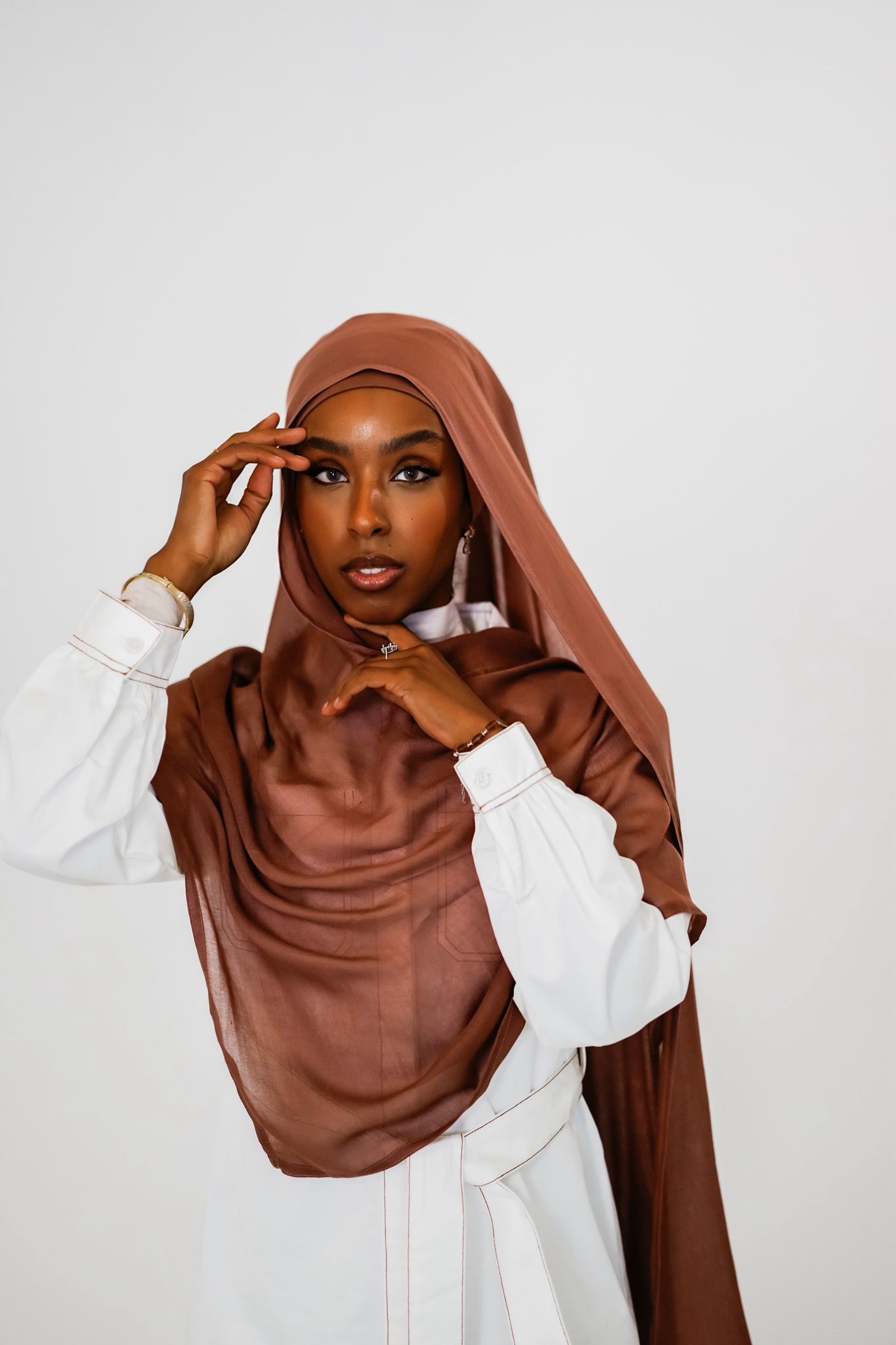 Mink Hijab Set #16