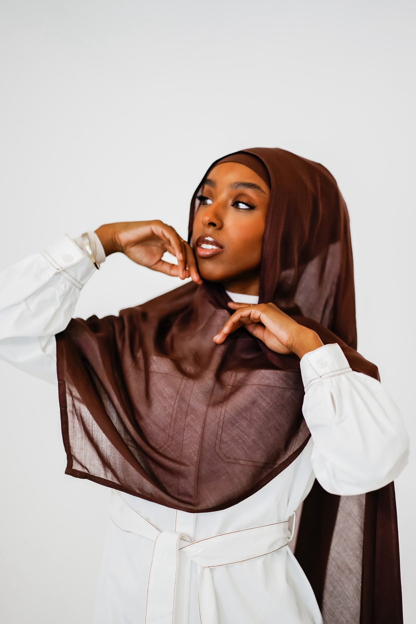 Coffee Hijab Set #27