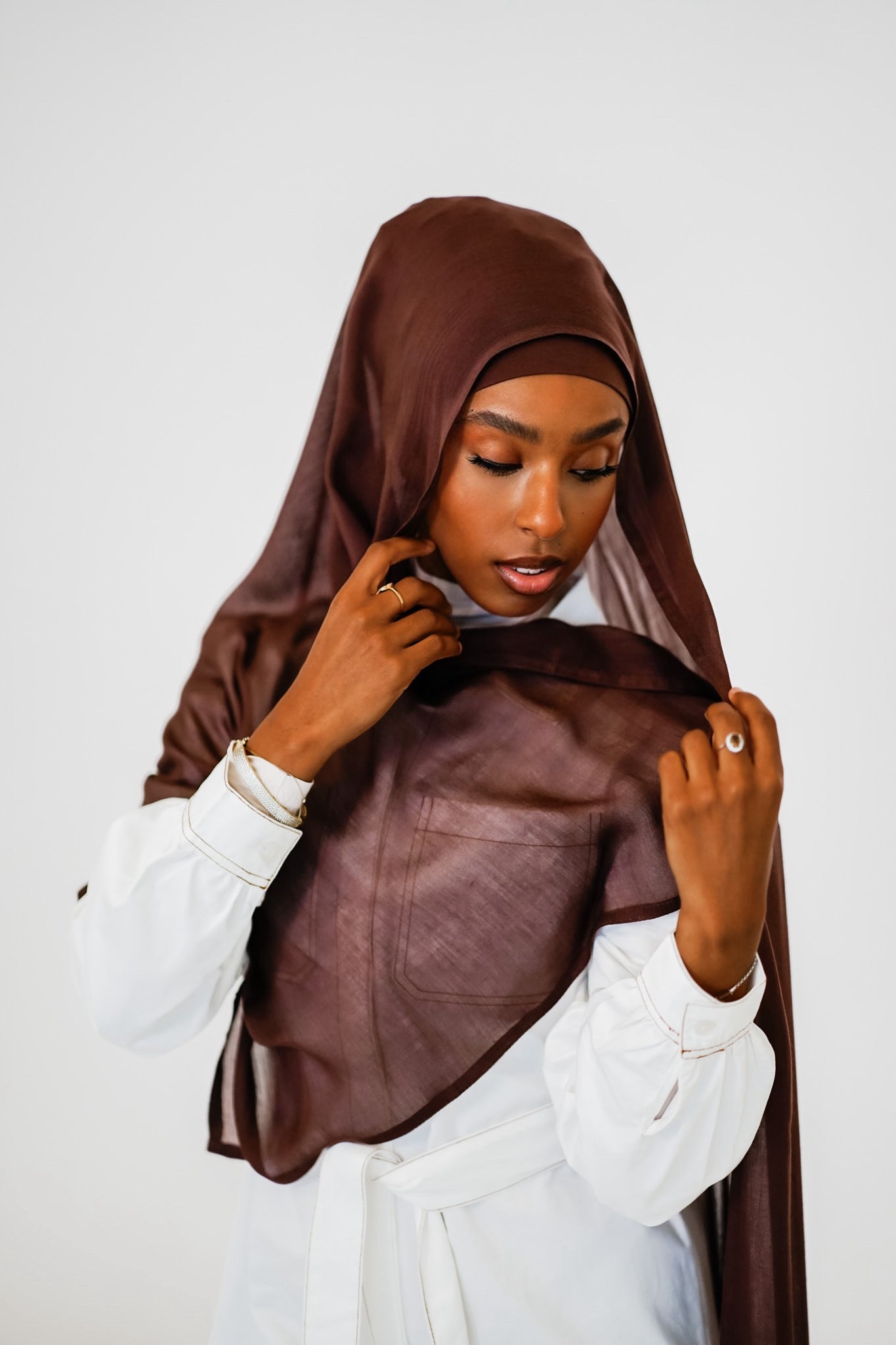 Coffee Hijab Set #27