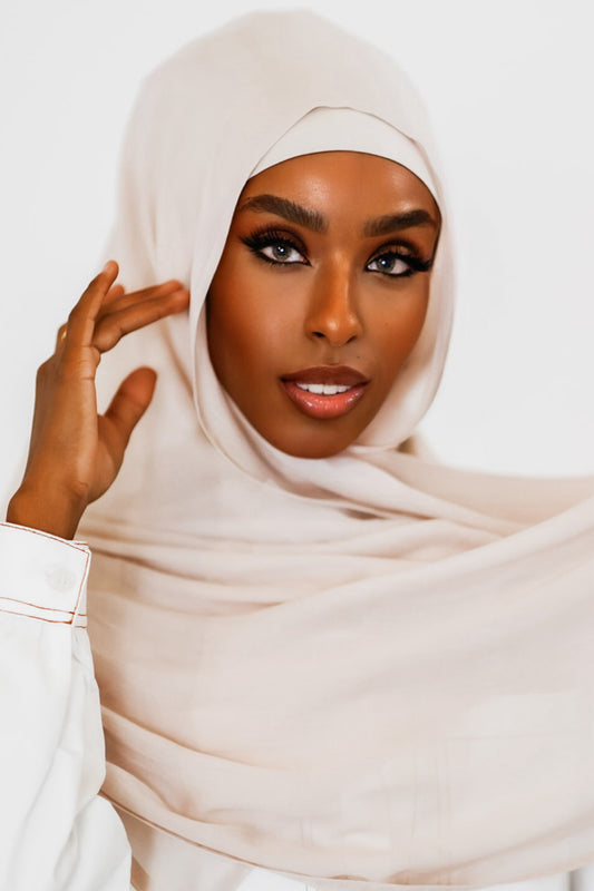 Beige Hijab Set #3