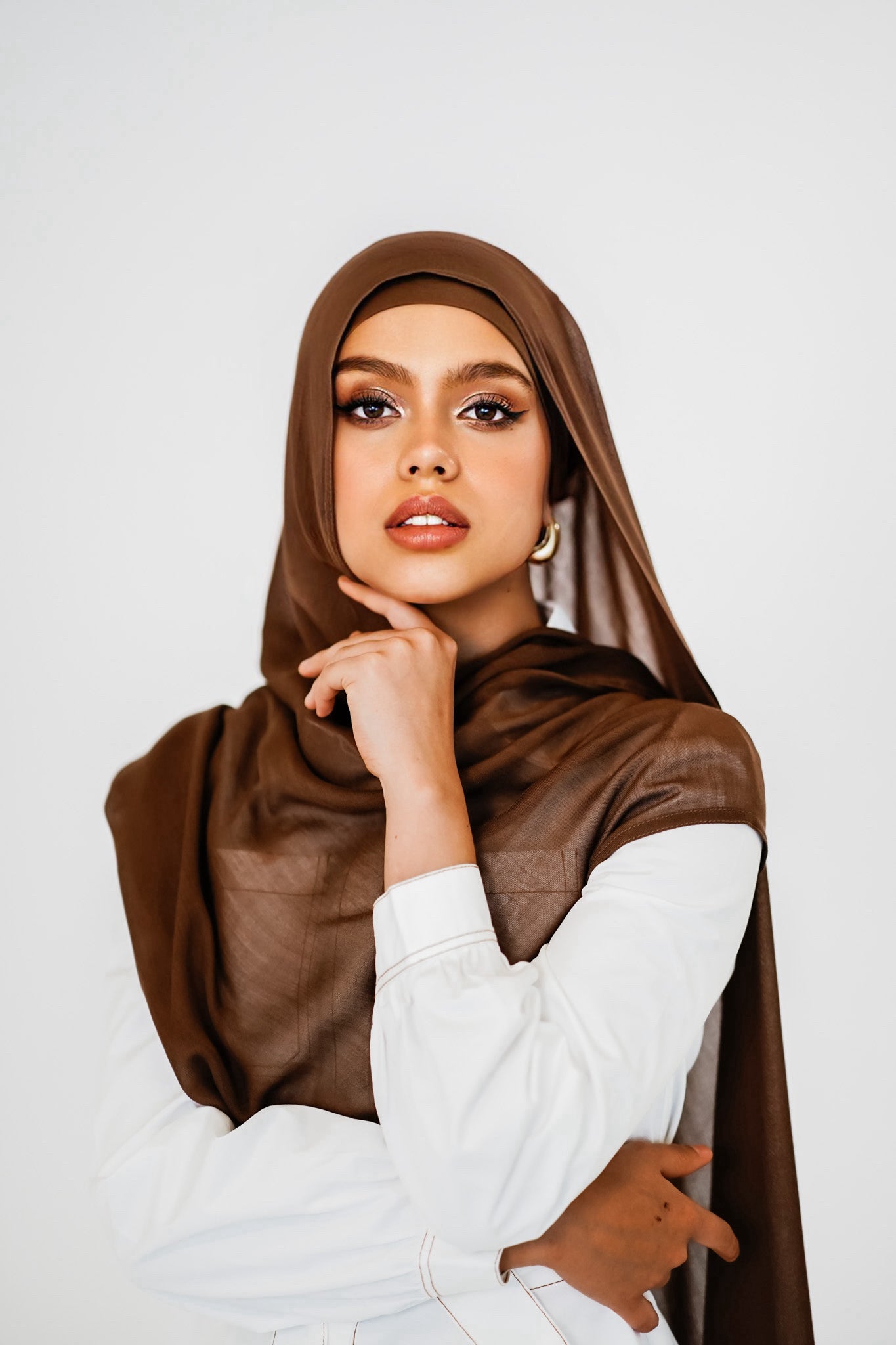 Mocha Hijab Set #26