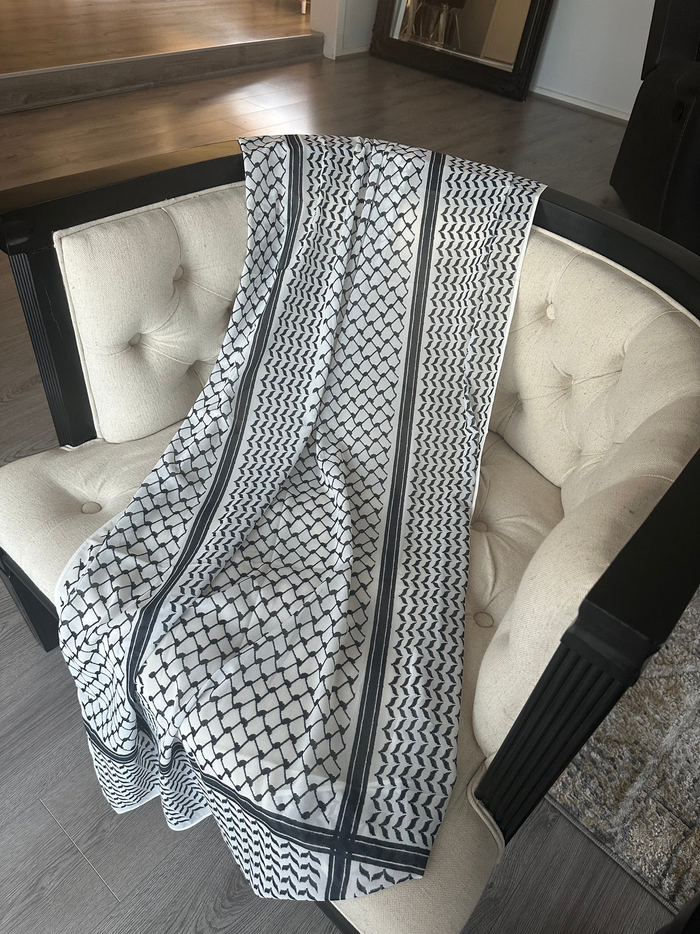 Palastine Printed Chiffon Grey