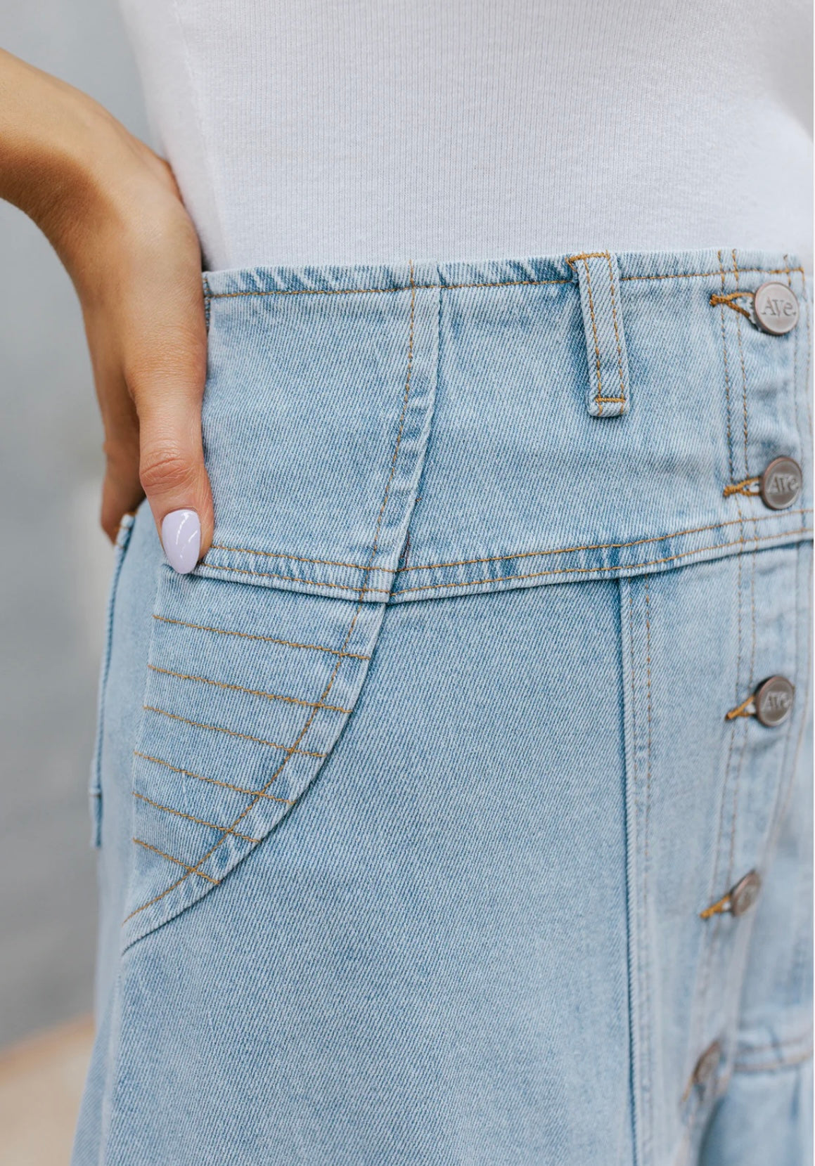 Hamilton Skirt- Denim Blue